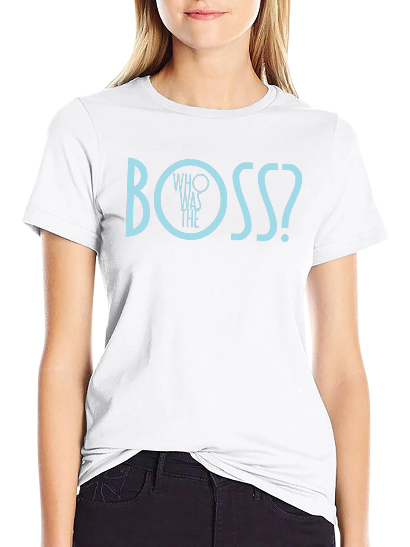 Whos The Boss? Graphic Tee - Black