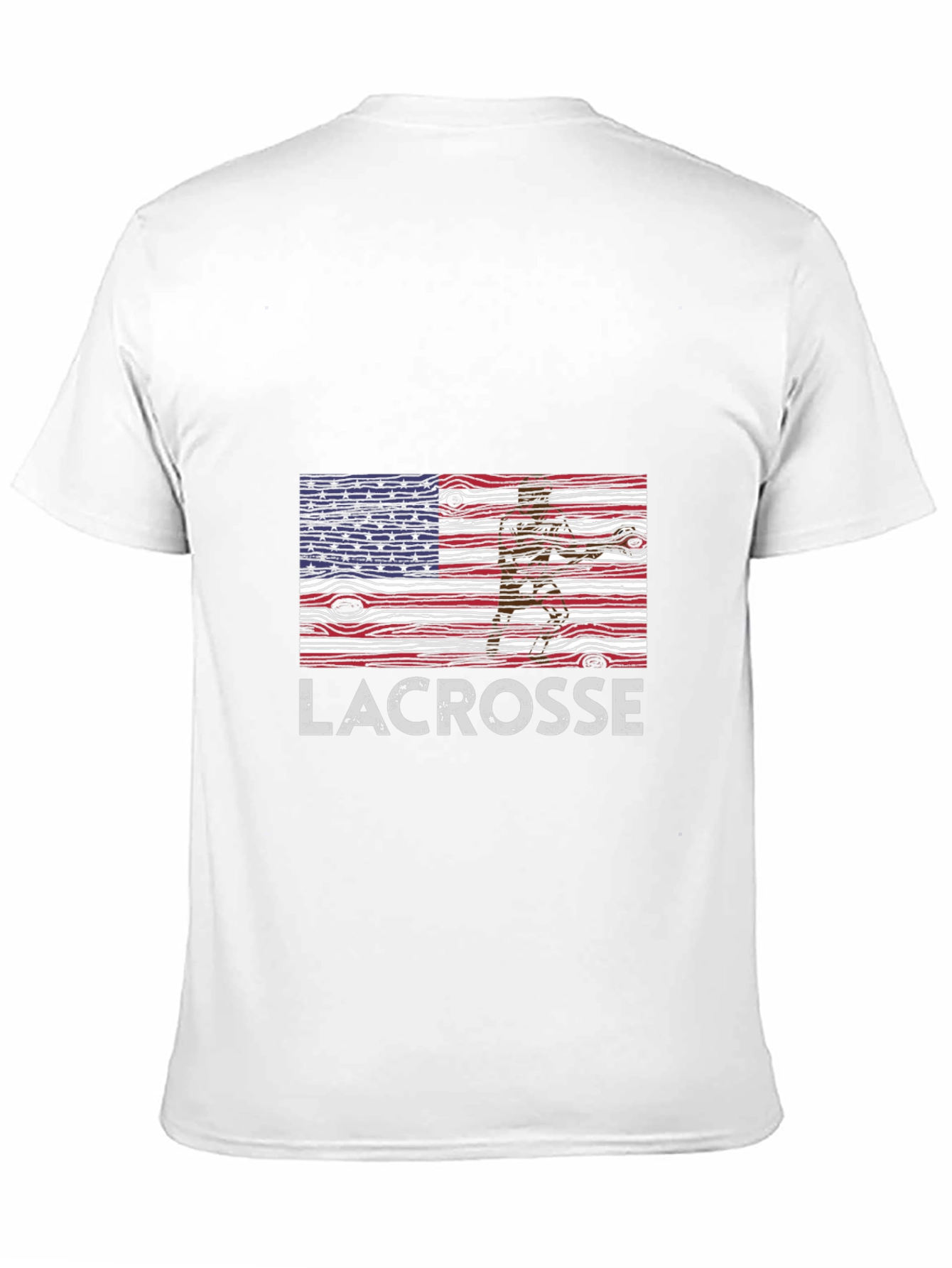 Lacrosse USA Flag Graphic T-Shirt