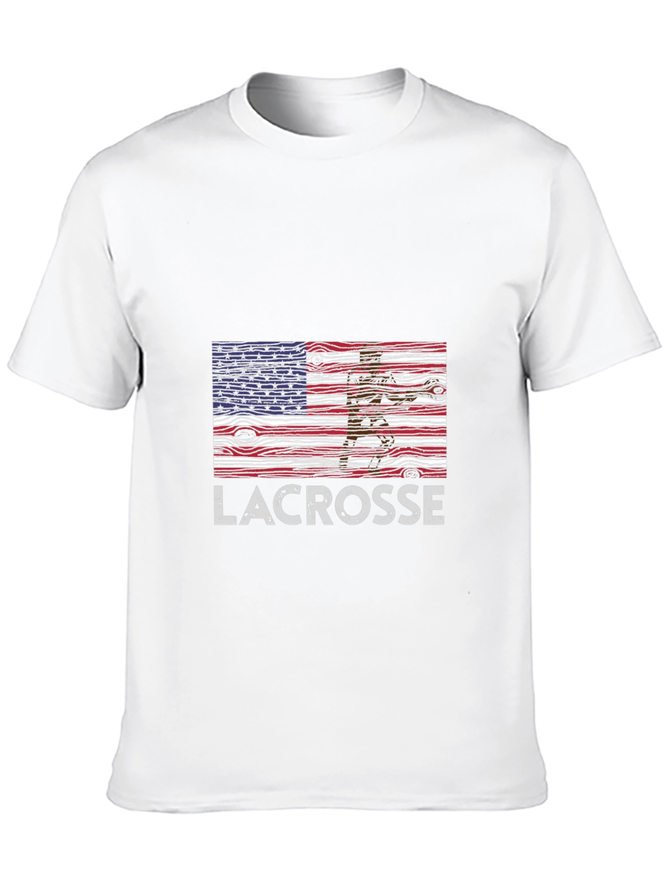 Lacrosse USA Flag Graphic T-Shirt
