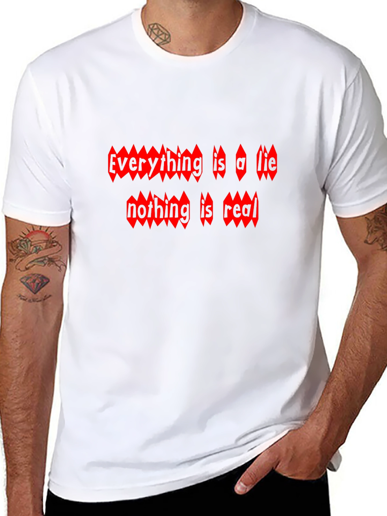 Edgy Graphic Tee - Everything is a Lie