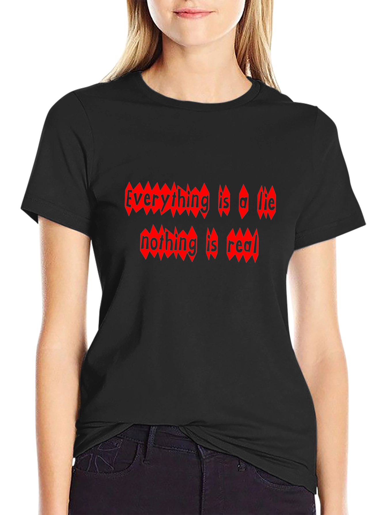 Edgy Graphic Tee - Everything is a Lie