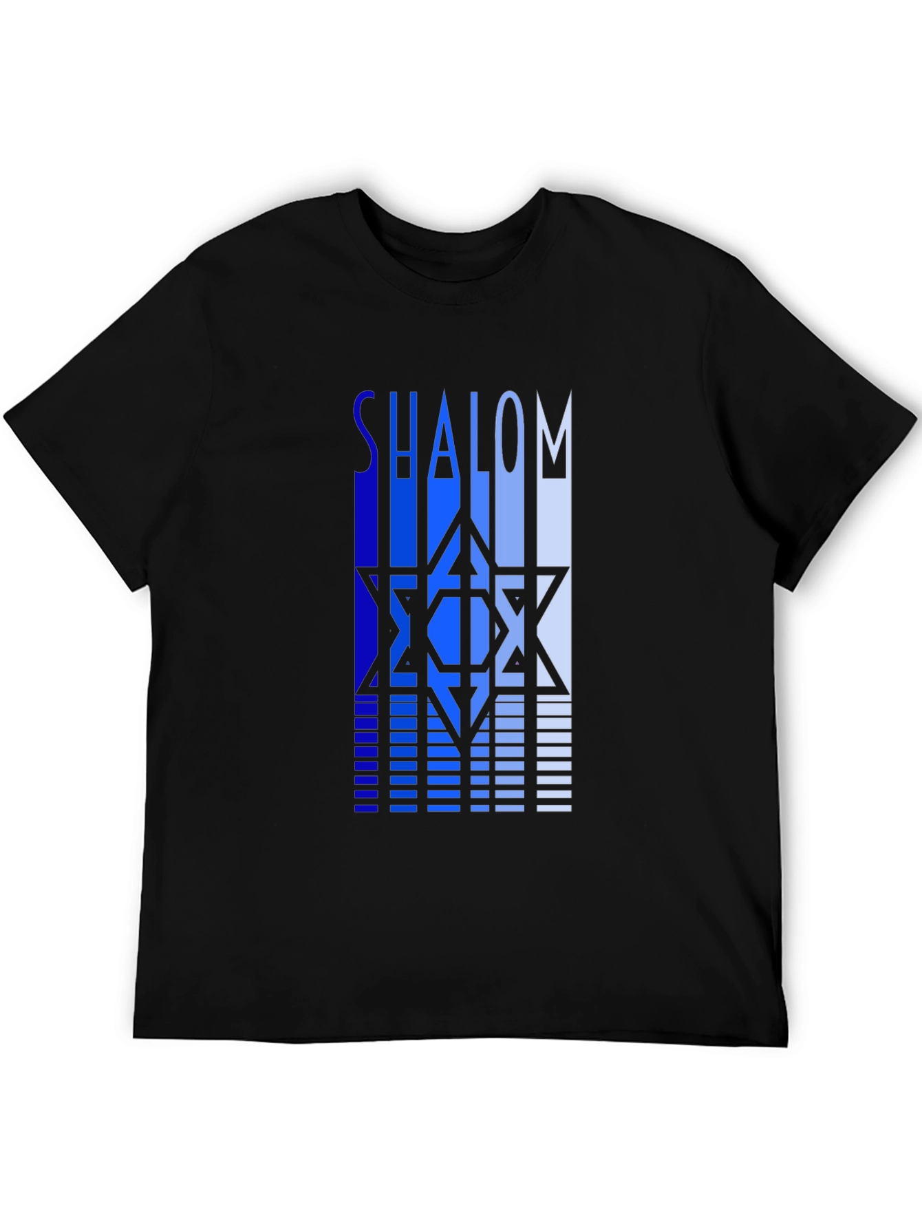 Shalom Star Graphic Tee - Stylish Black T-Shirt