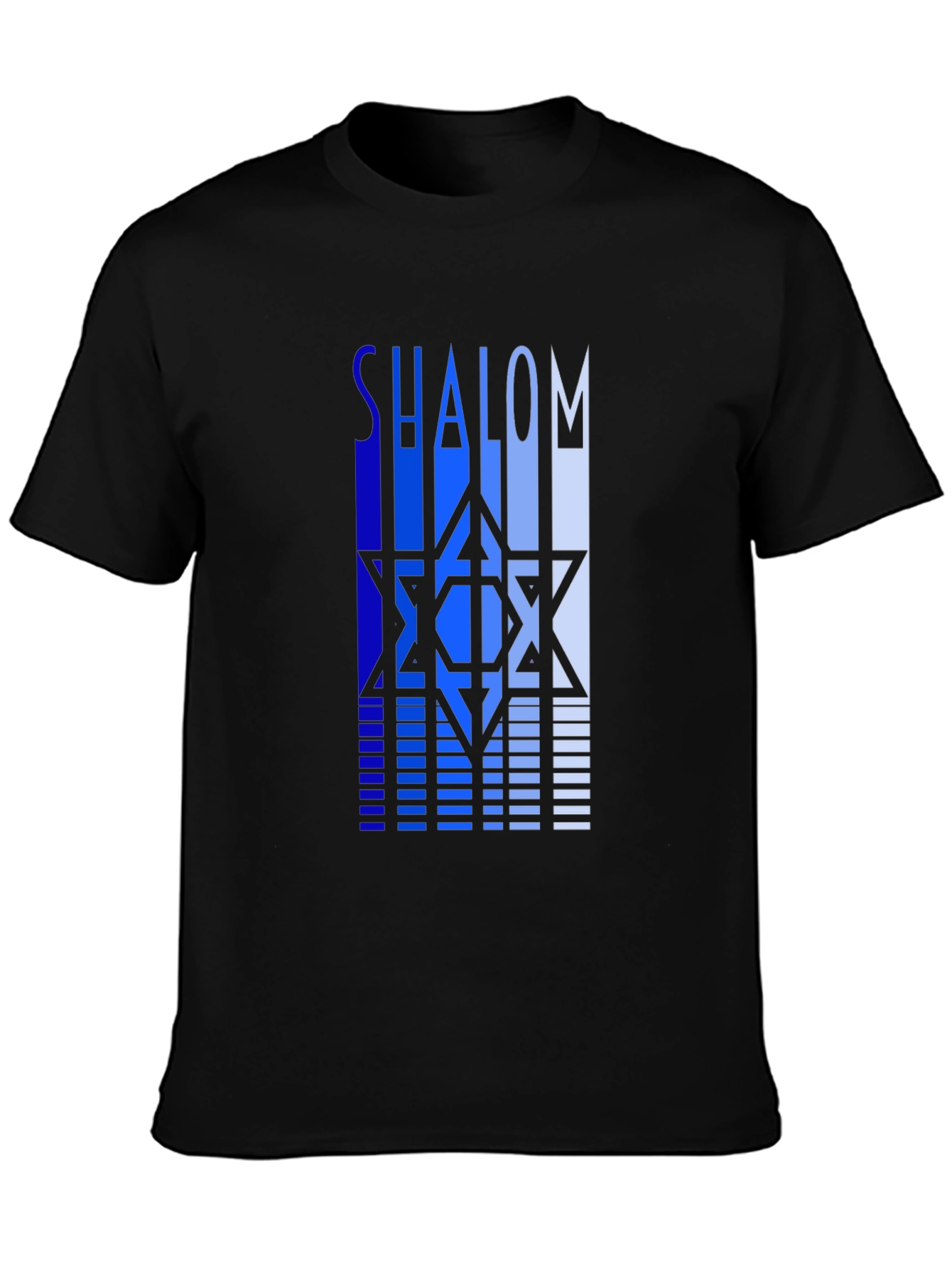 Shalom Star Graphic Tee - Stylish Black T-Shirt