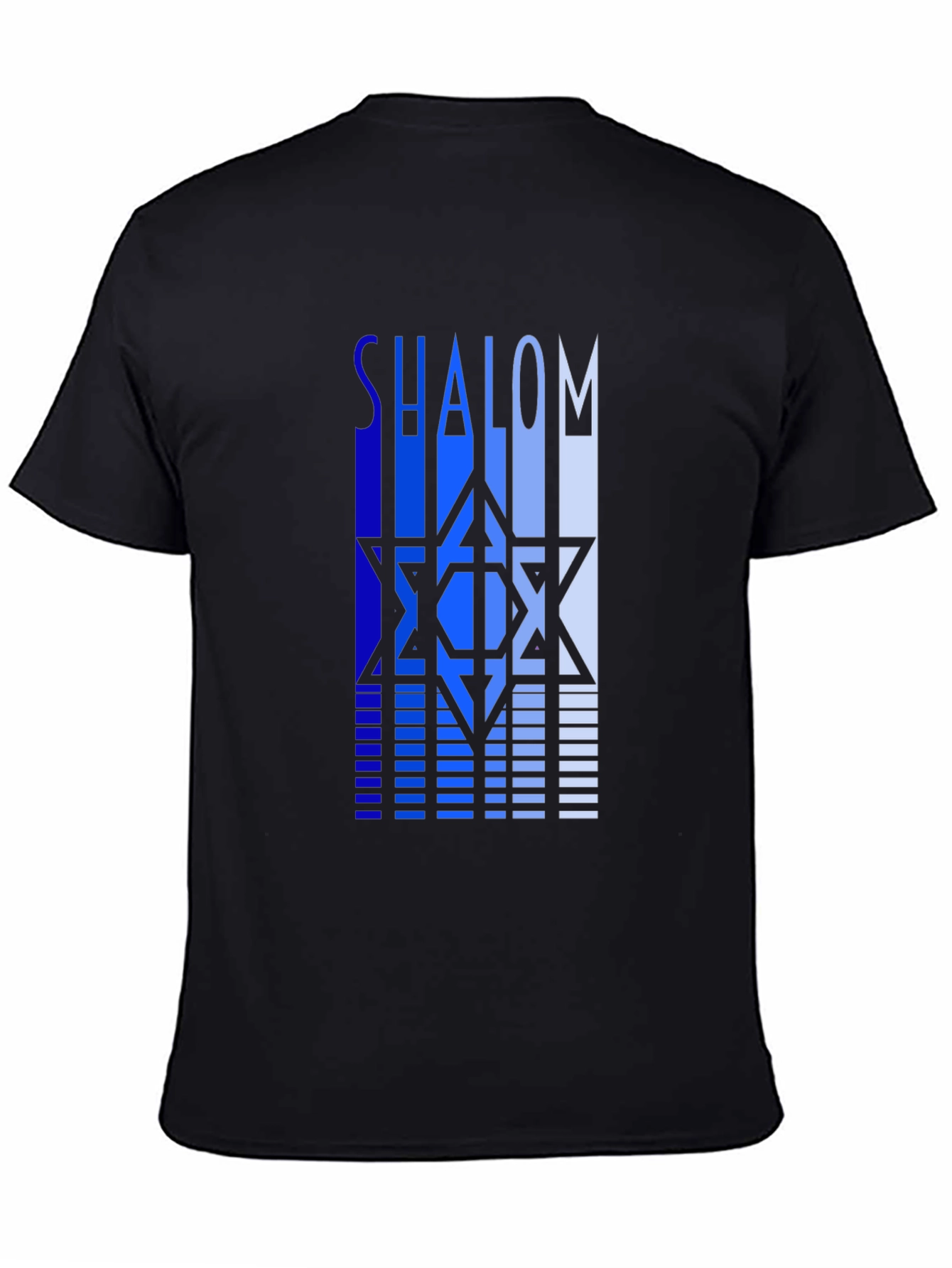 Shalom Star Graphic Tee - Stylish Black T-Shirt