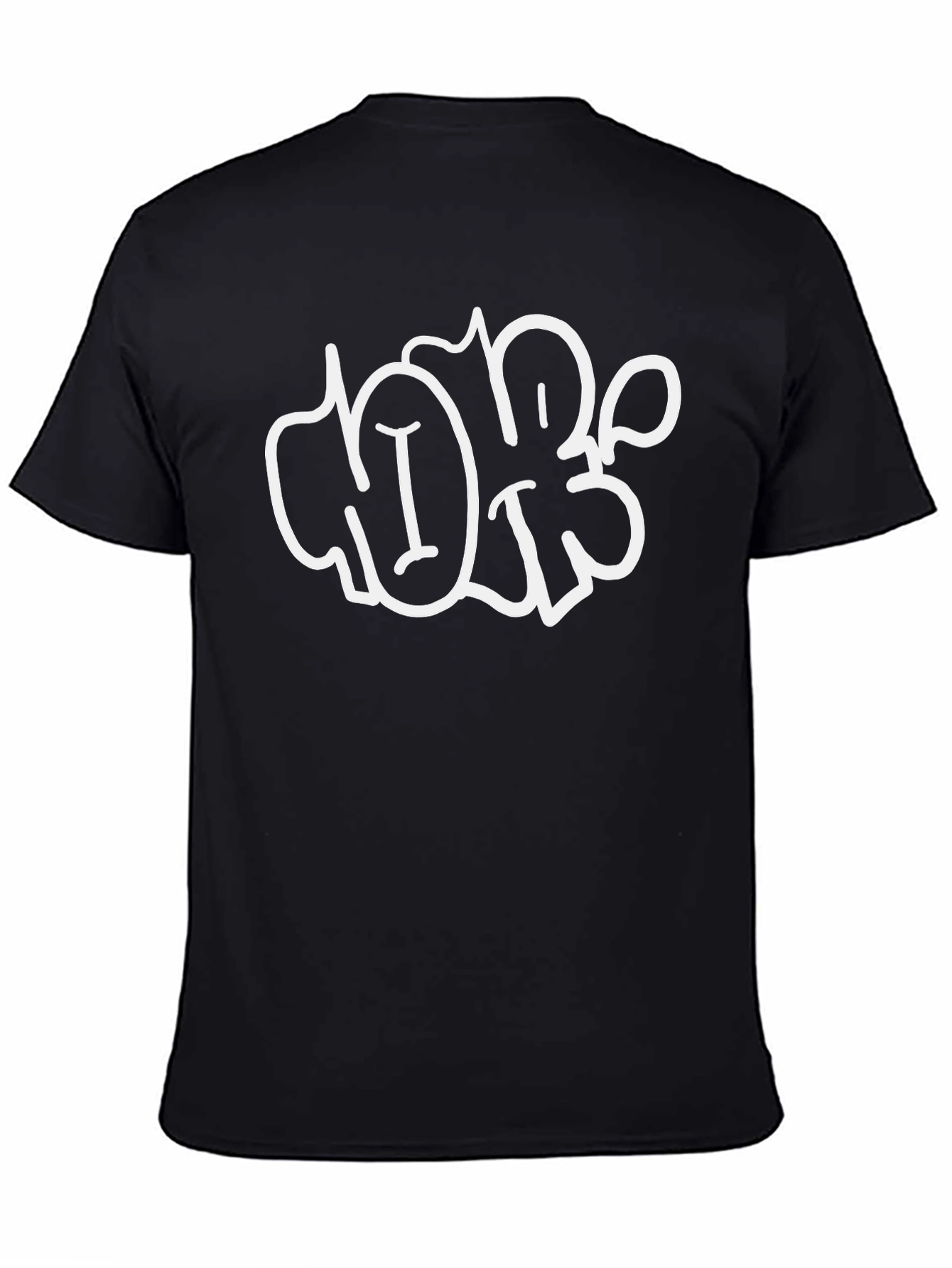 Cool Graphic Tee - Black Cotton Blend Shirt