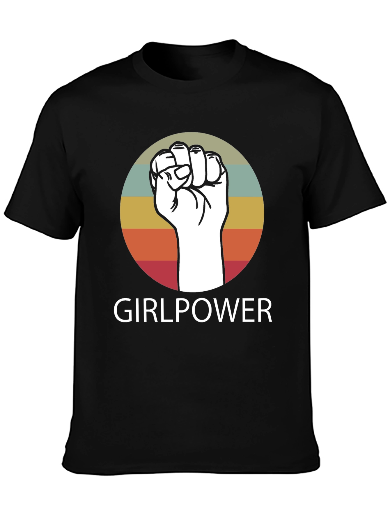 Girlpower Fist Graphic Tee - Empowering Womens T-Shirt