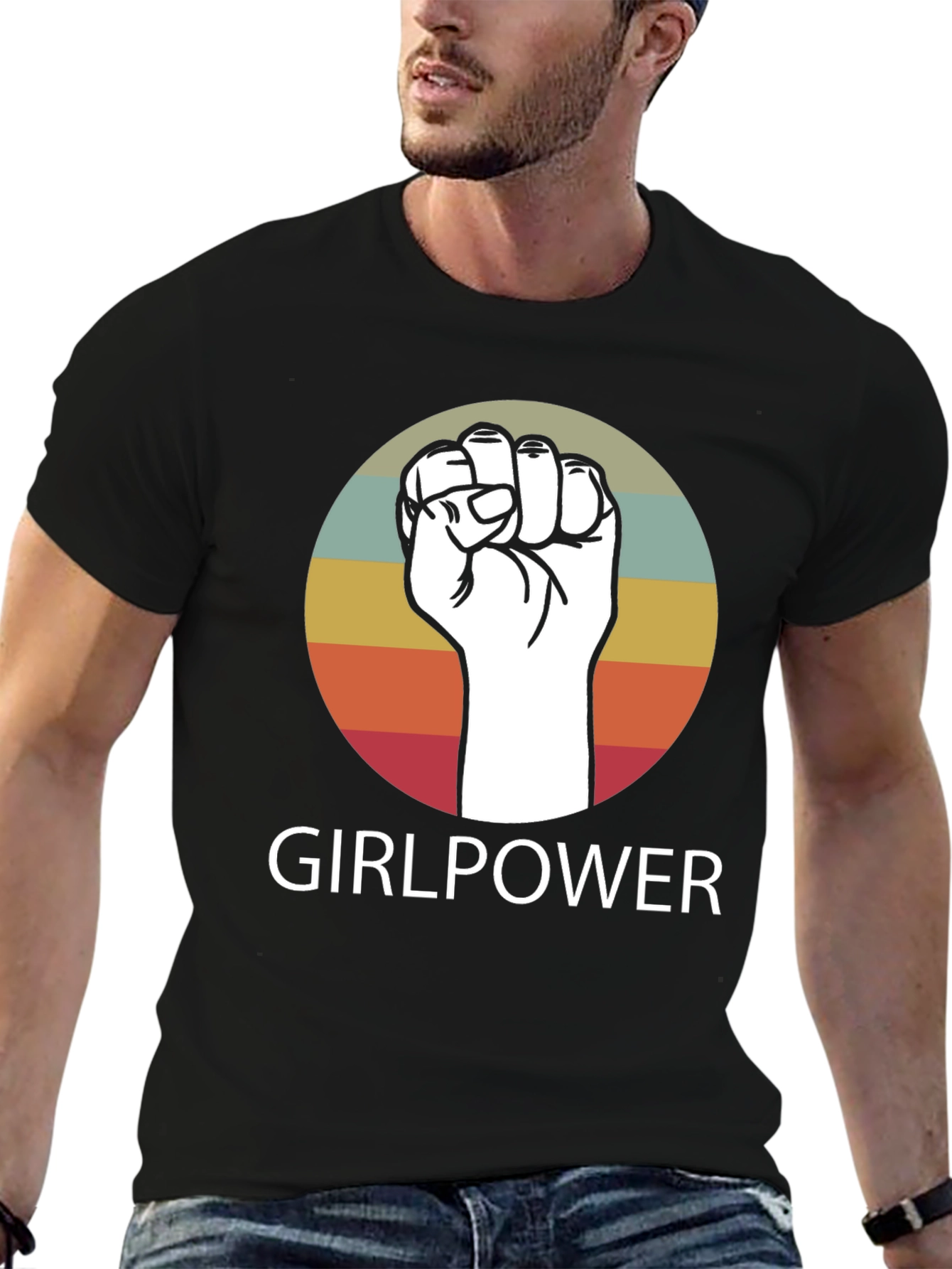 Girlpower Fist Graphic Tee - Empowering Womens T-Shirt