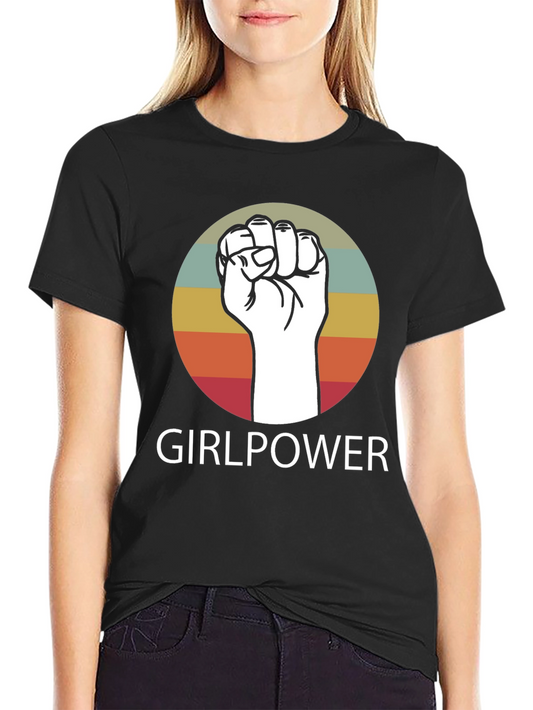 Girlpower Fist Graphic Tee - Empowering Womens T-Shirt