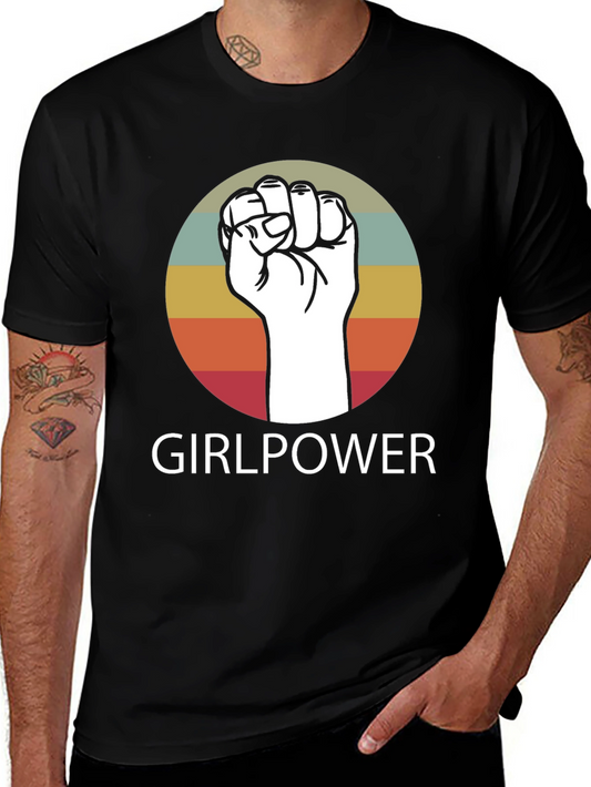 Girlpower Fist Graphic Tee - Empowering Womens T-Shirt
