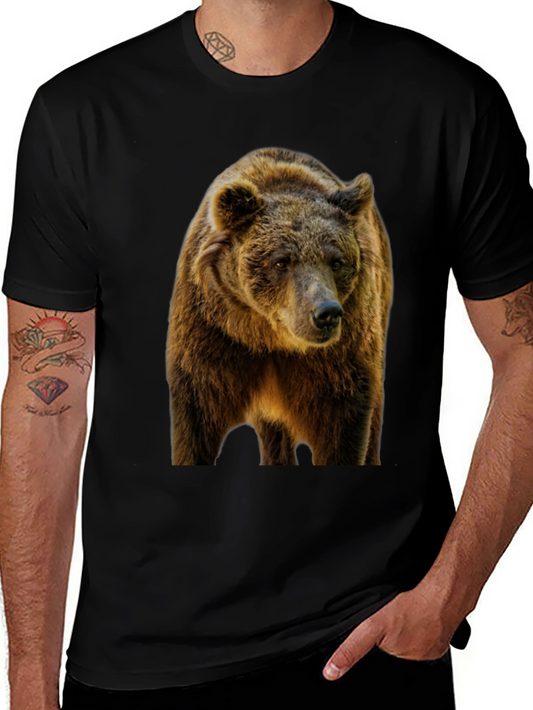Bear Graphic Black T-Shirt