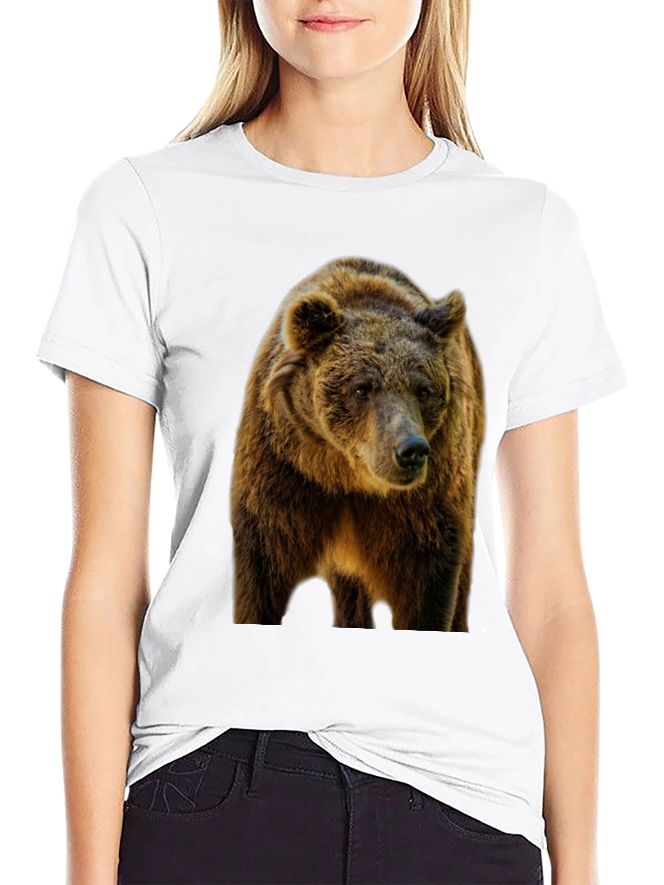 Bear Graphic Black T-Shirt