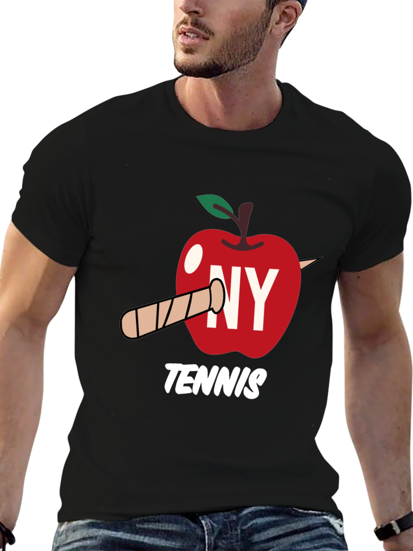 NY Tennis Graphic Tee - Big Apple Love