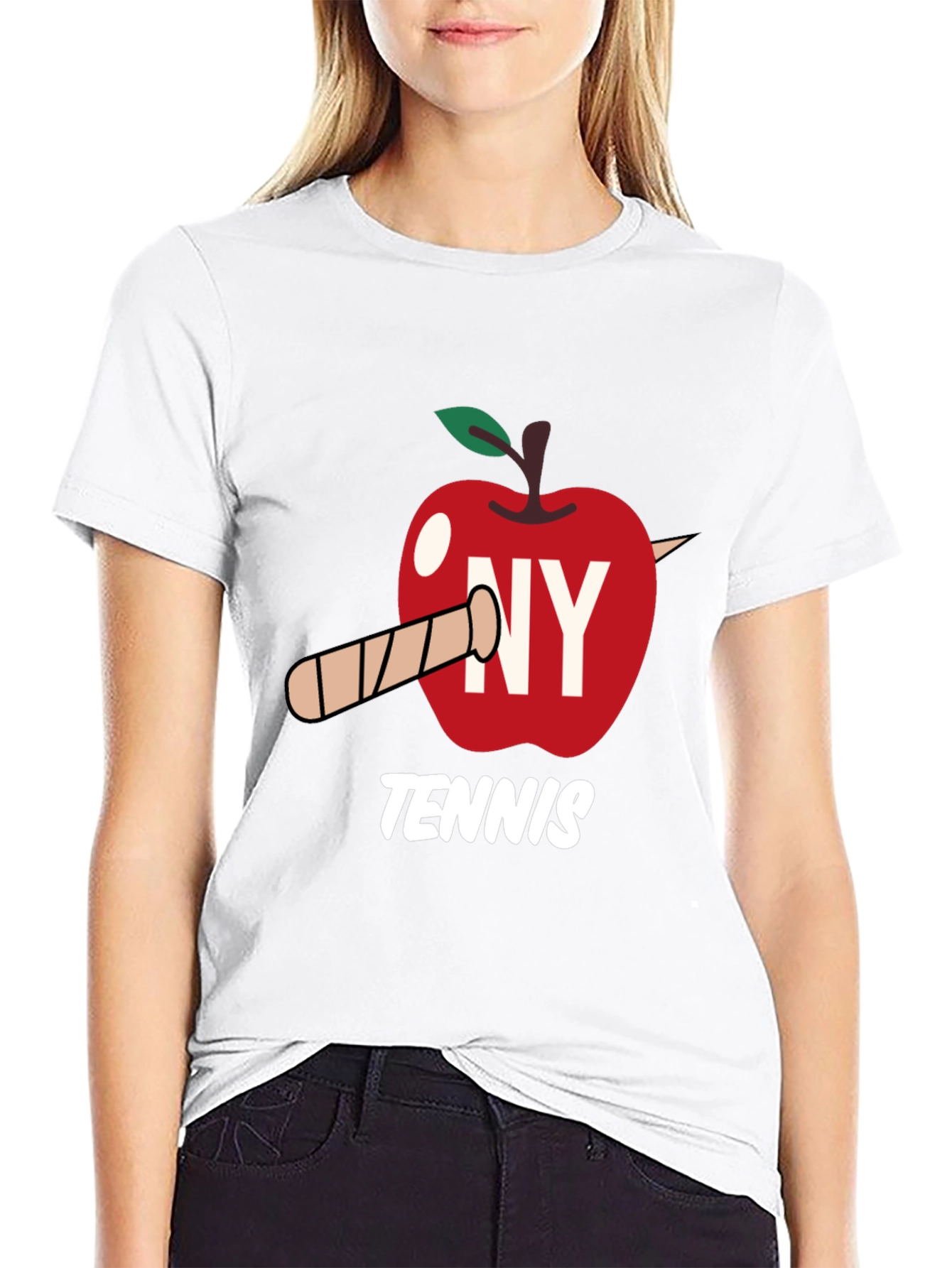 NY Tennis Graphic Tee - Big Apple Love