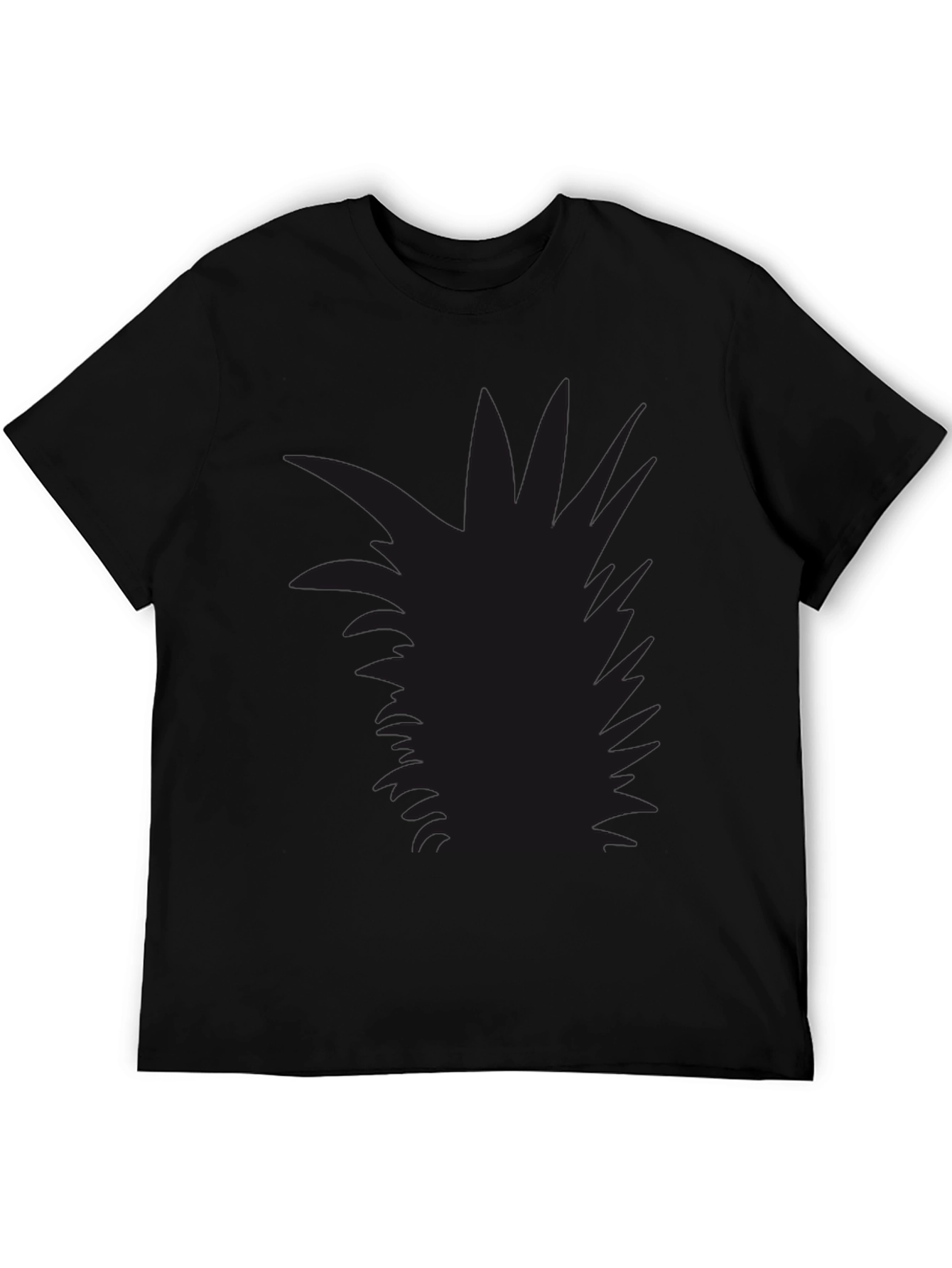 Mens Black Pineapple Graphic Tee - Casual Style