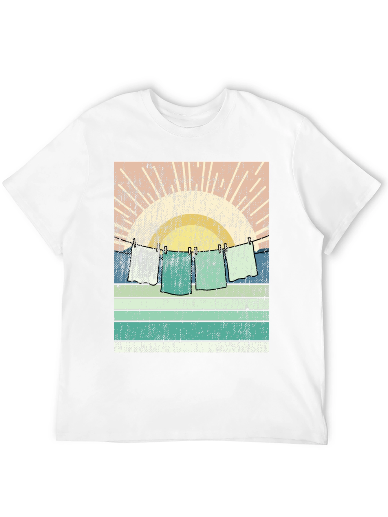 Retro Sunset Laundry T-Shirt