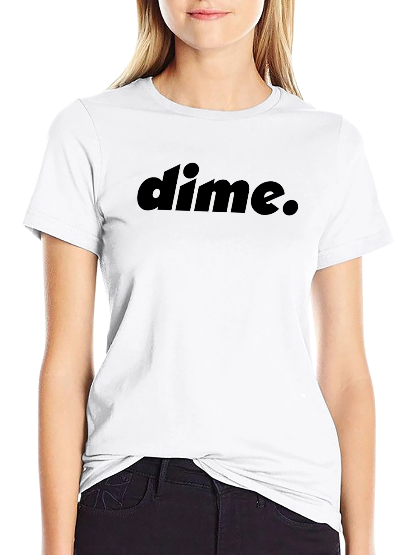 Dime. Black T-Shirt Casual Style