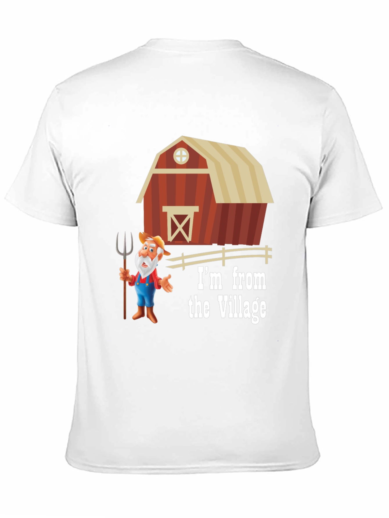 Village Cartoon Farmer T-Shirt