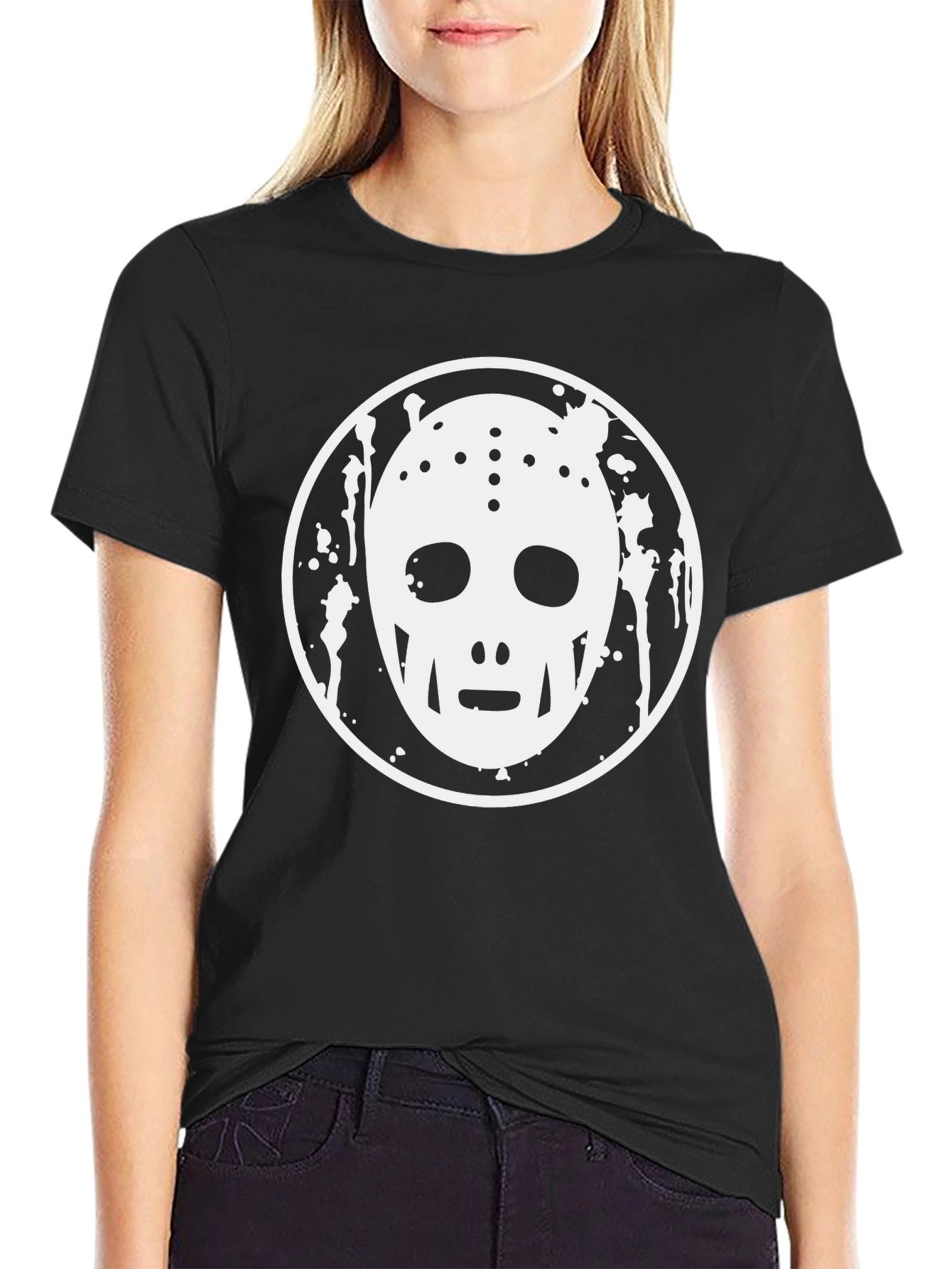 Hockey Mask T-Shirt - Black Graphic Tee