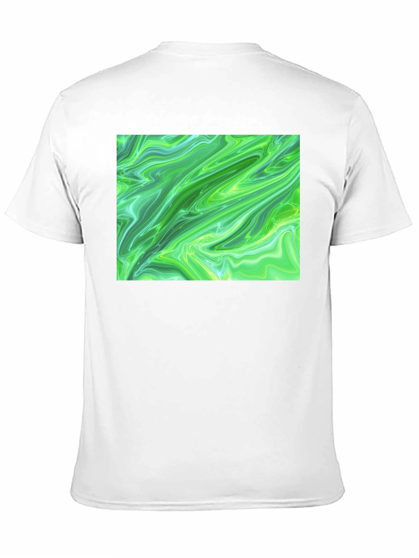 Green Swirl Graphic Tee - Casual Comfort