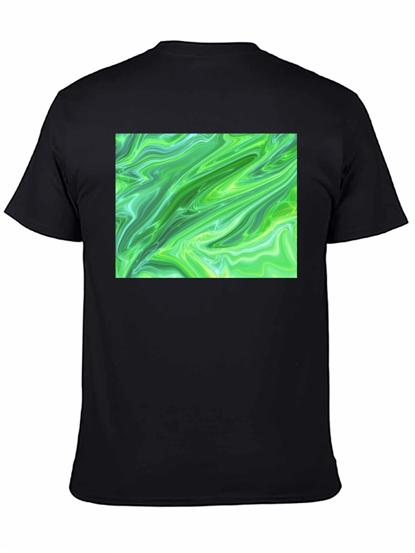 Green Swirl Graphic Tee - Casual Comfort