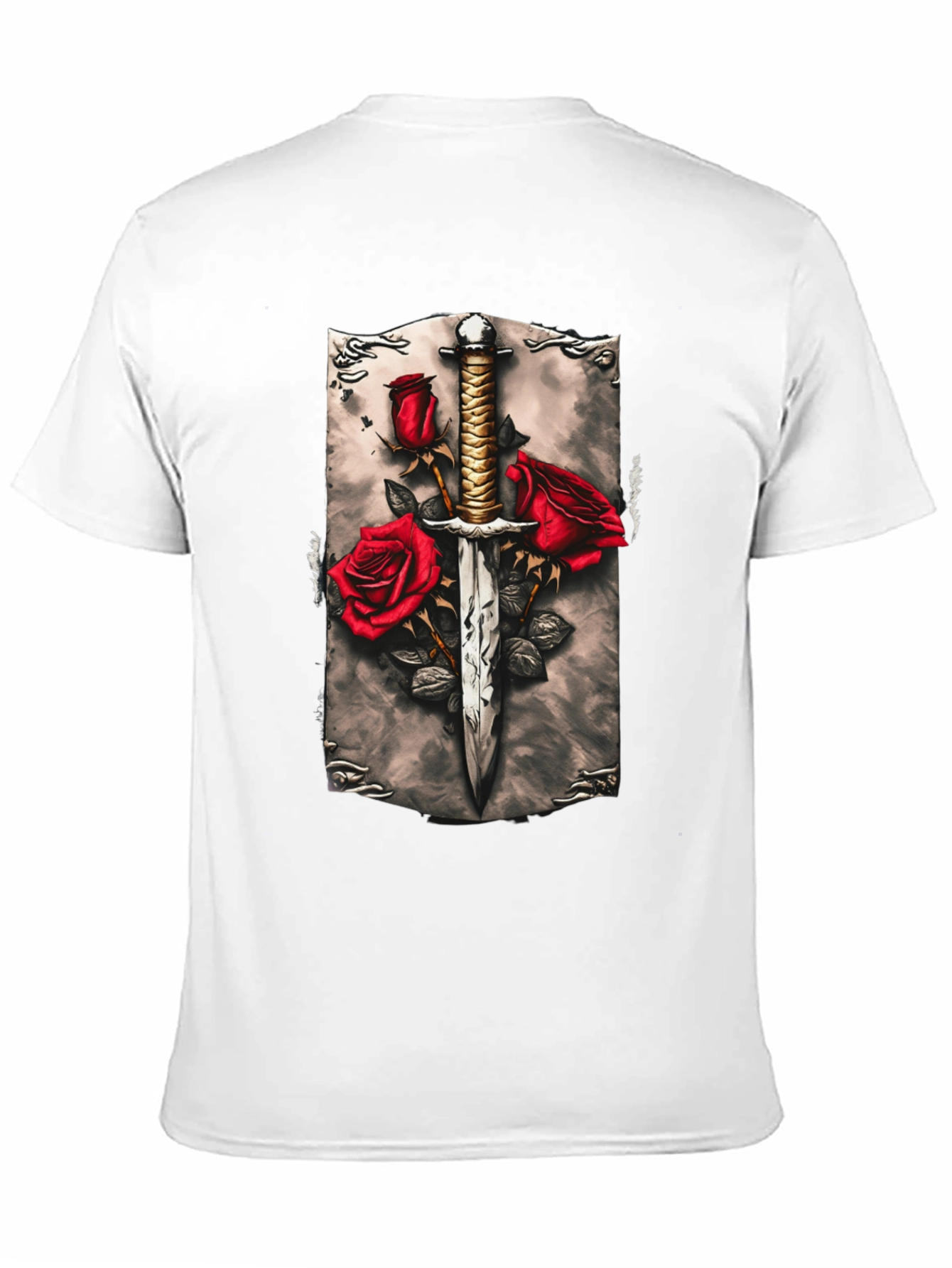 Sword & Roses Graphic Tee - Edgy Streetwear