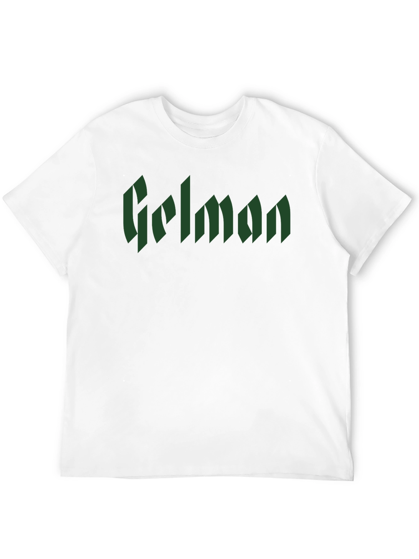 Gelman Gothic Text Black T-Shirt