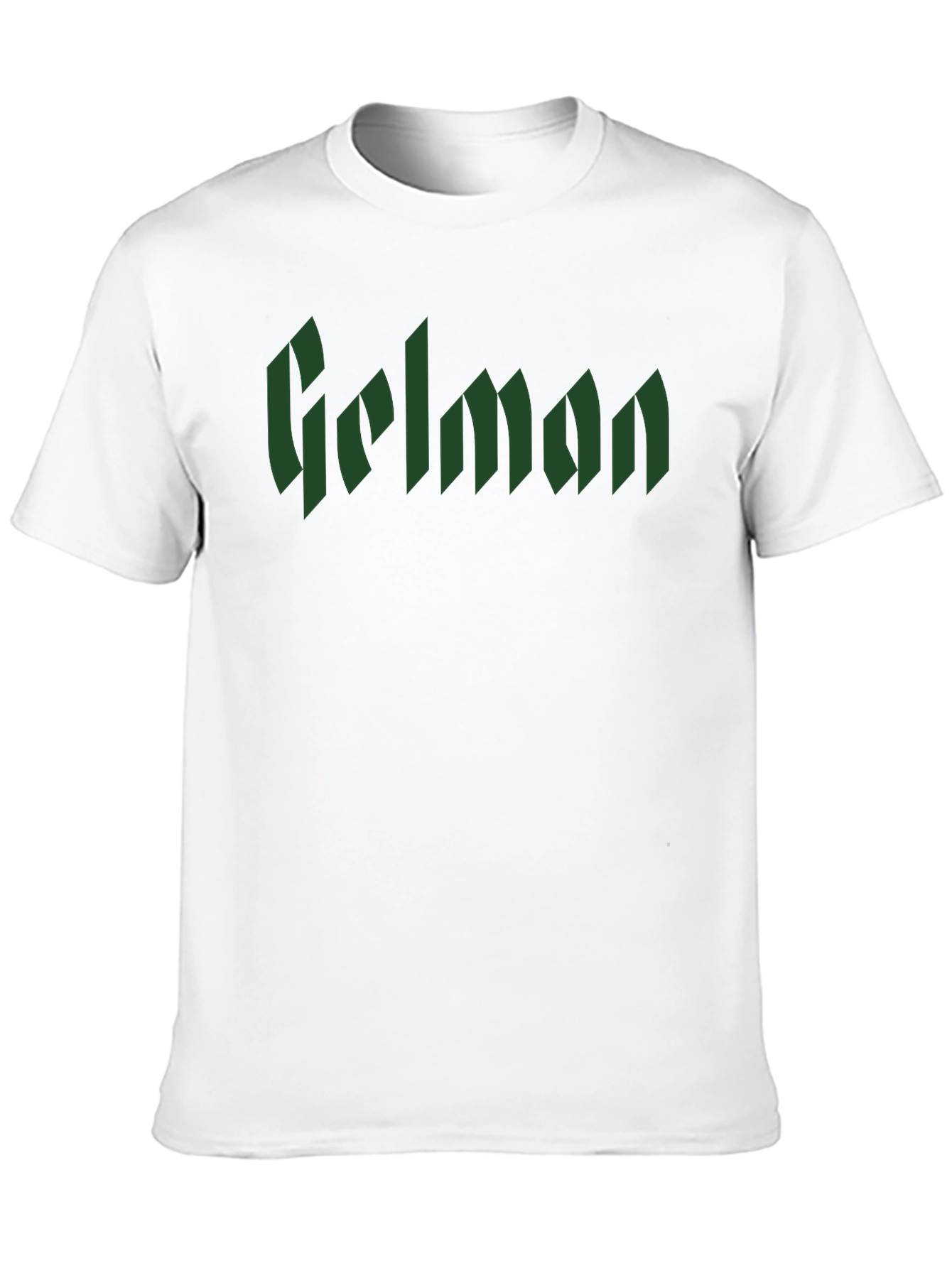 Gelman Gothic Text Black T-Shirt