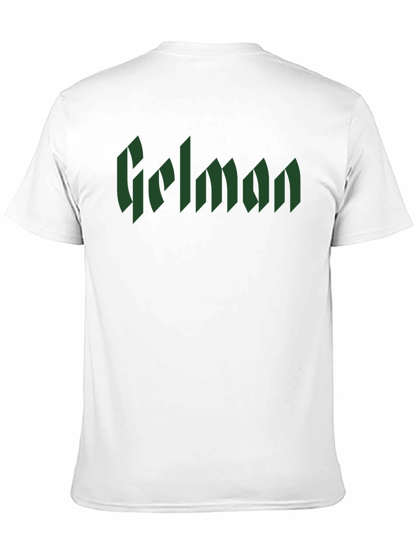 Gelman Gothic Text Black T-Shirt