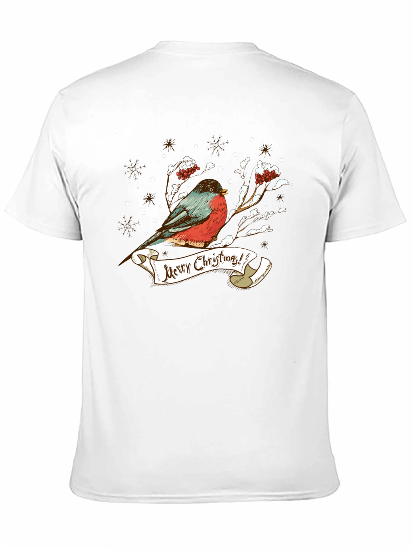 Christmas Bird Graphic T-Shirt