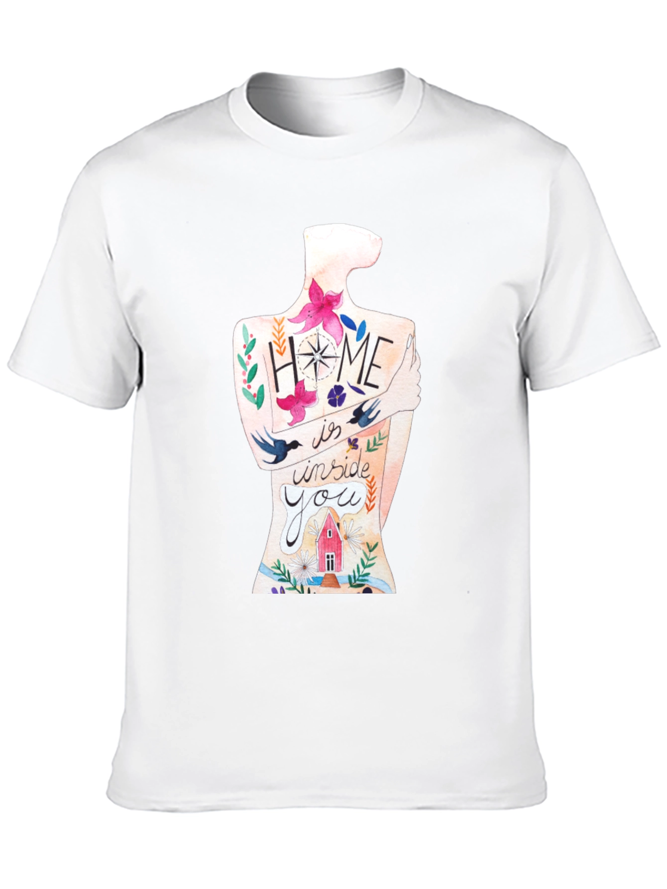 Home Is Inside You Graphic Print Tee