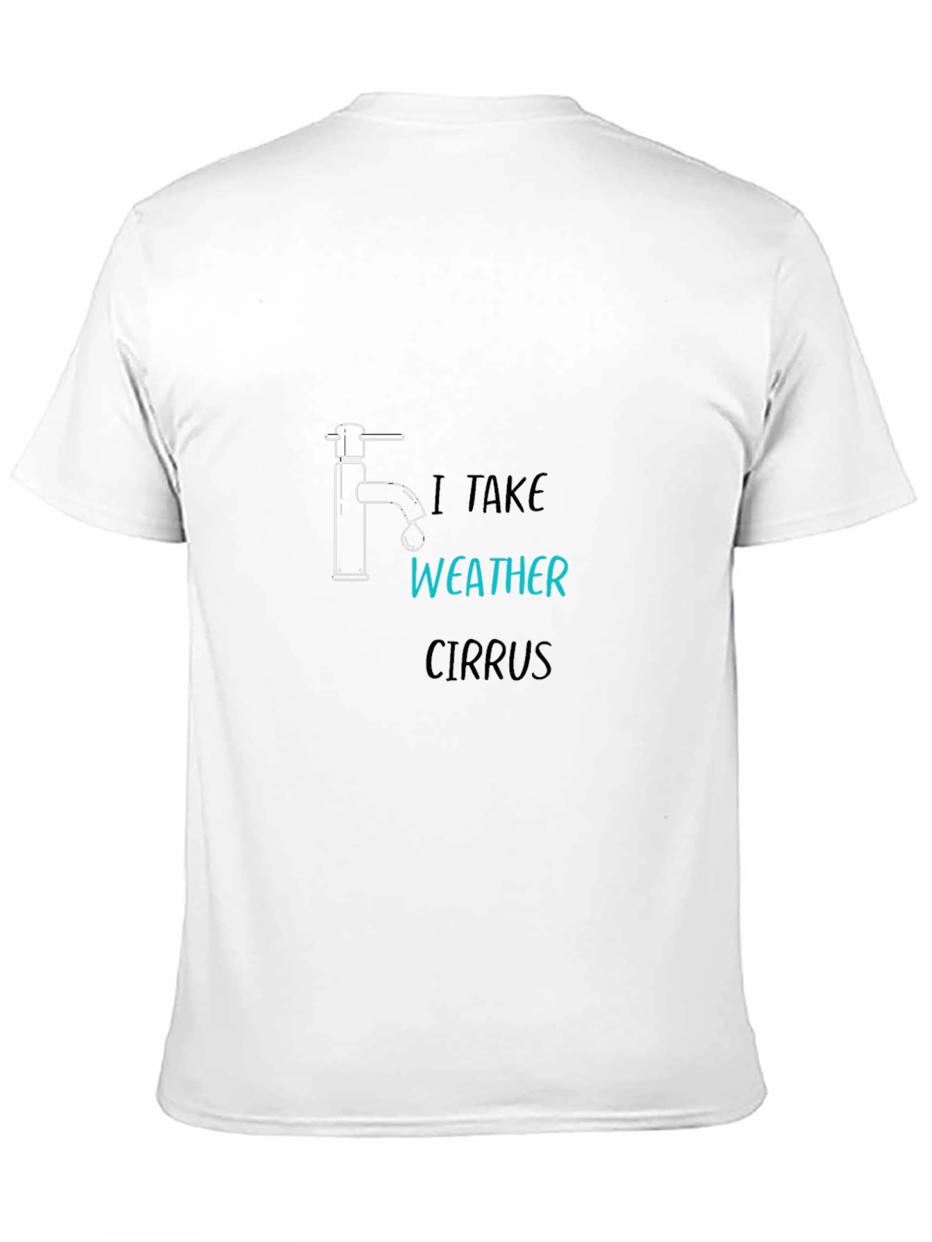 Funny Weather Humor Black T-Shirt