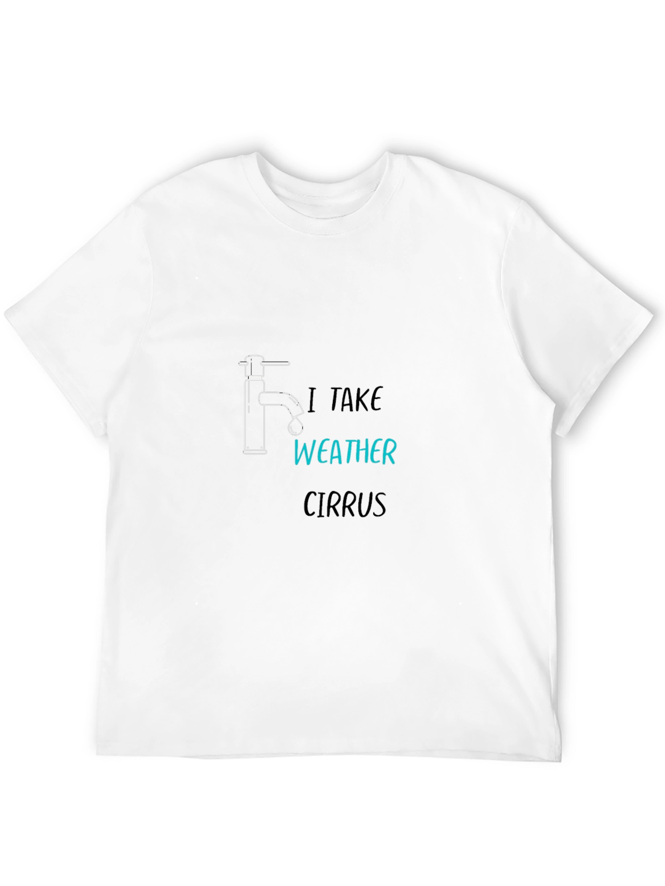 Funny Weather Humor Black T-Shirt