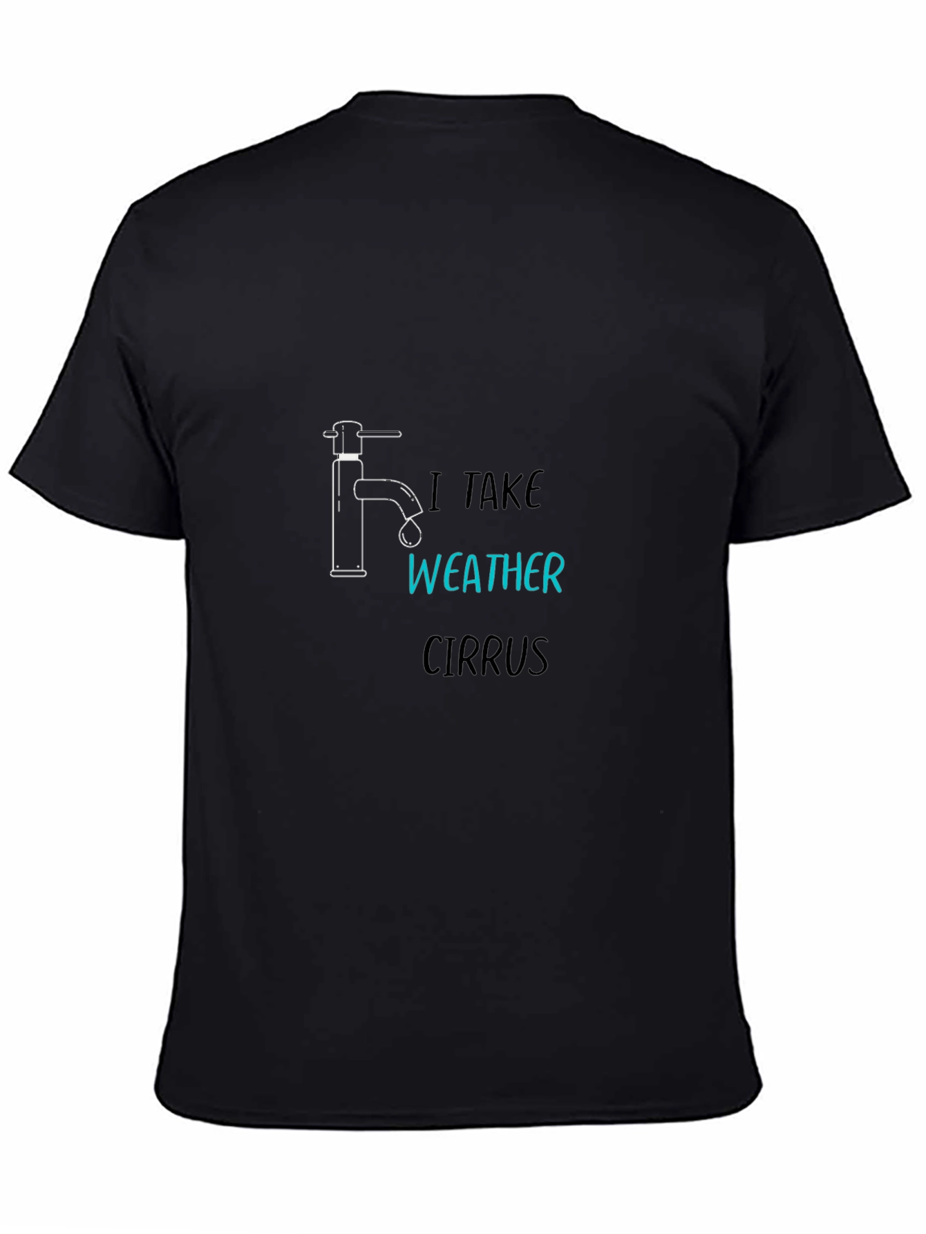 Funny Weather Humor Black T-Shirt
