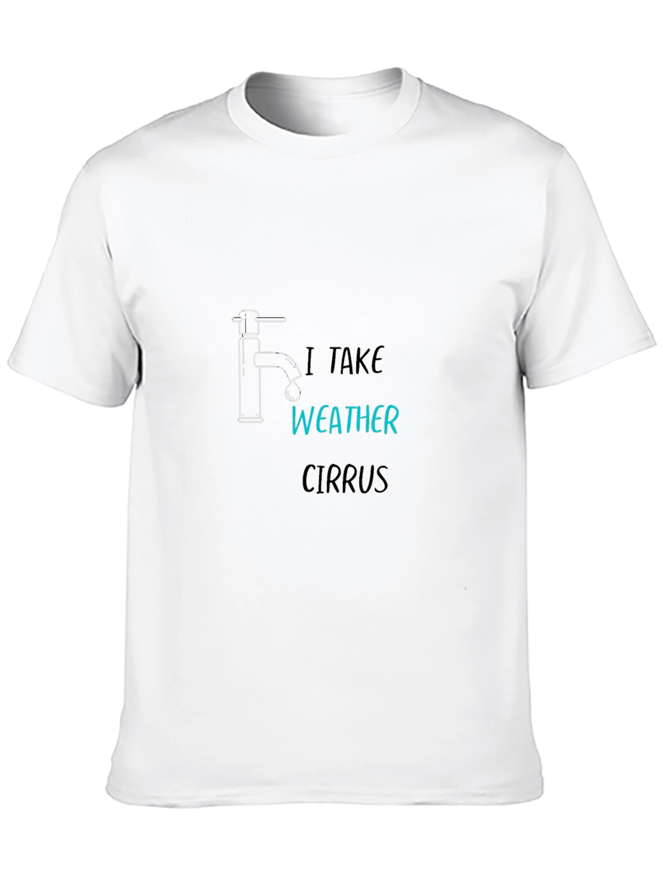 Funny Weather Humor Black T-Shirt