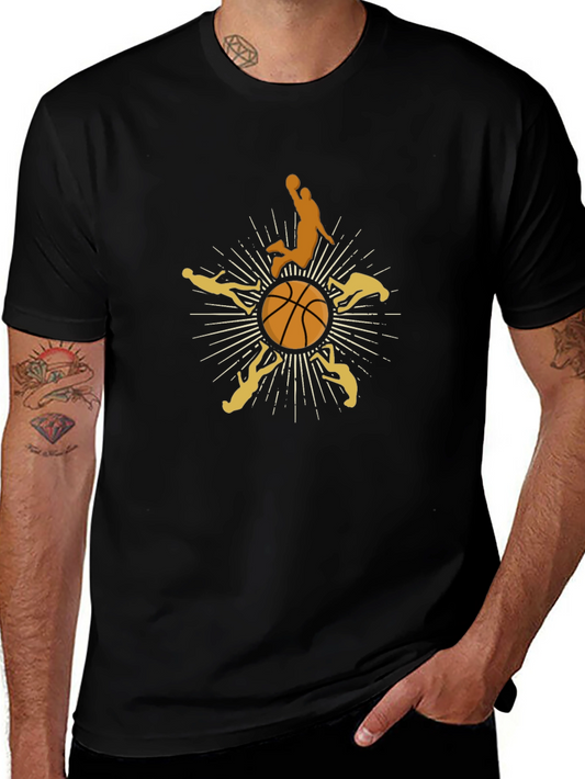 Basketball Graphic Tee - Slam Dunk Style