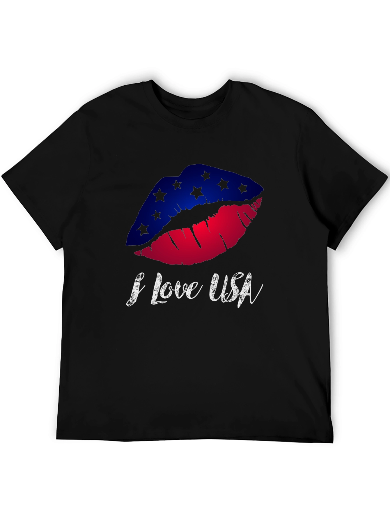 I Love USA Lips Graphic Tee