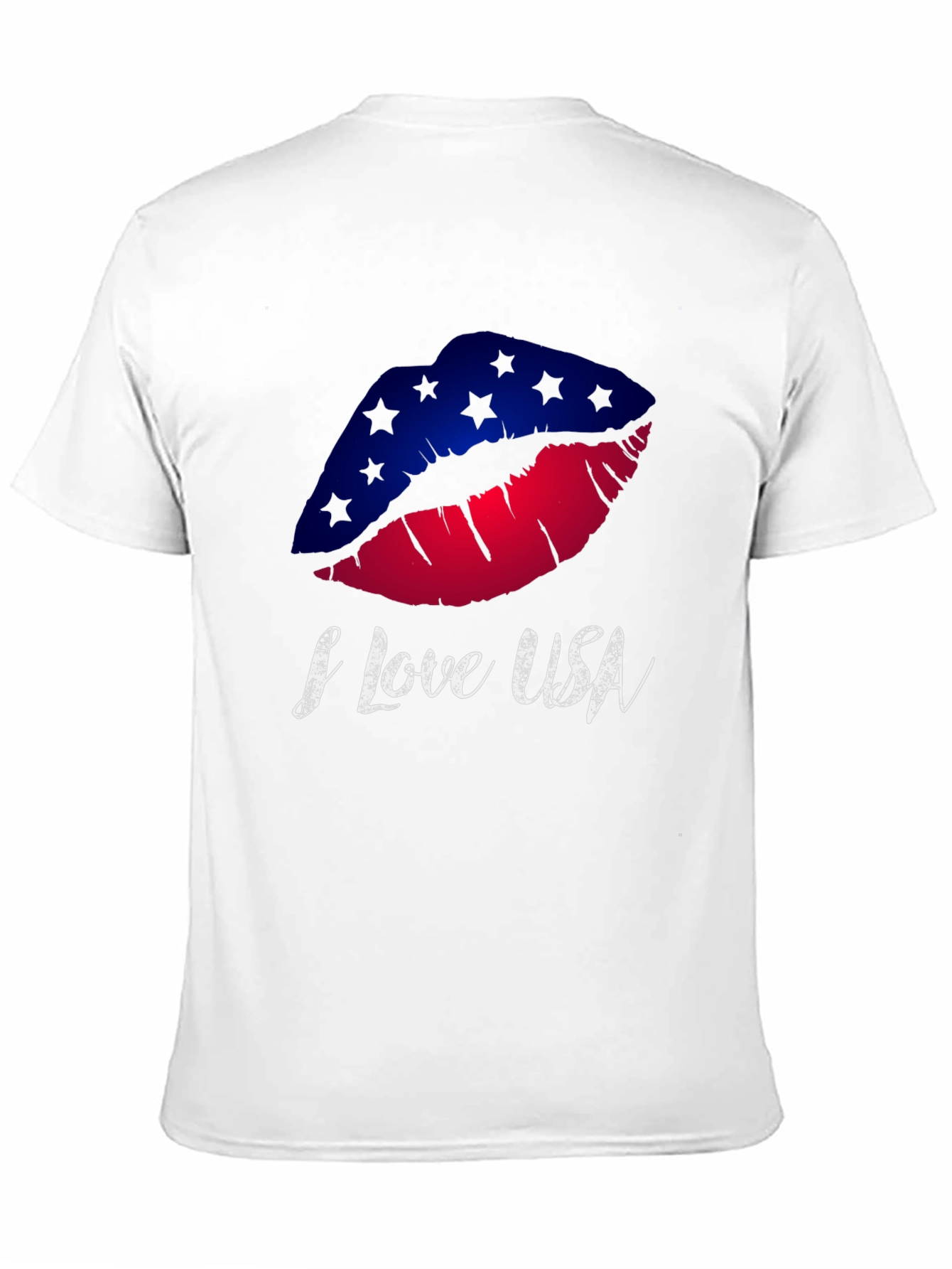I Love USA Lips Graphic Tee
