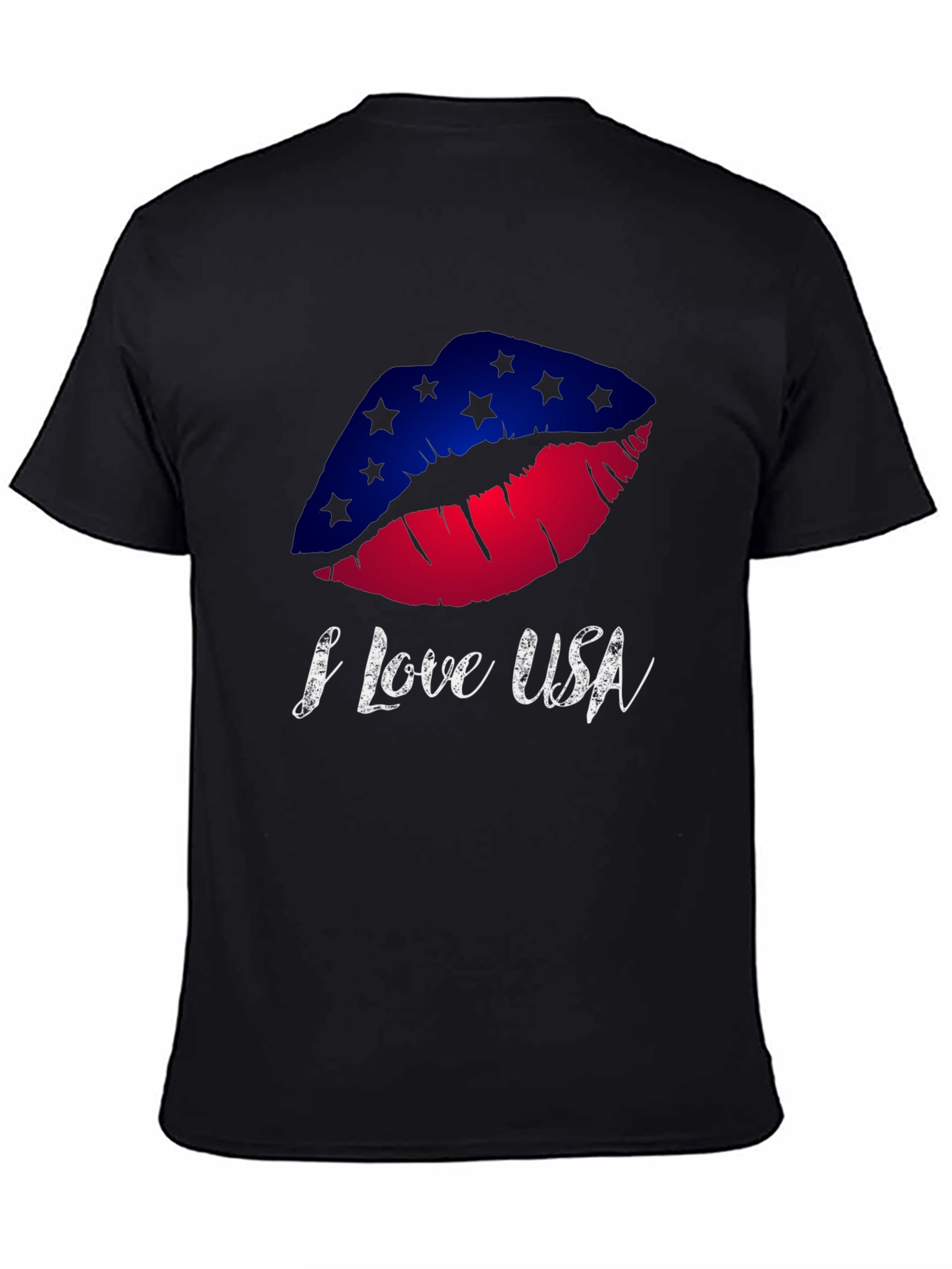 I Love USA Lips Graphic Tee