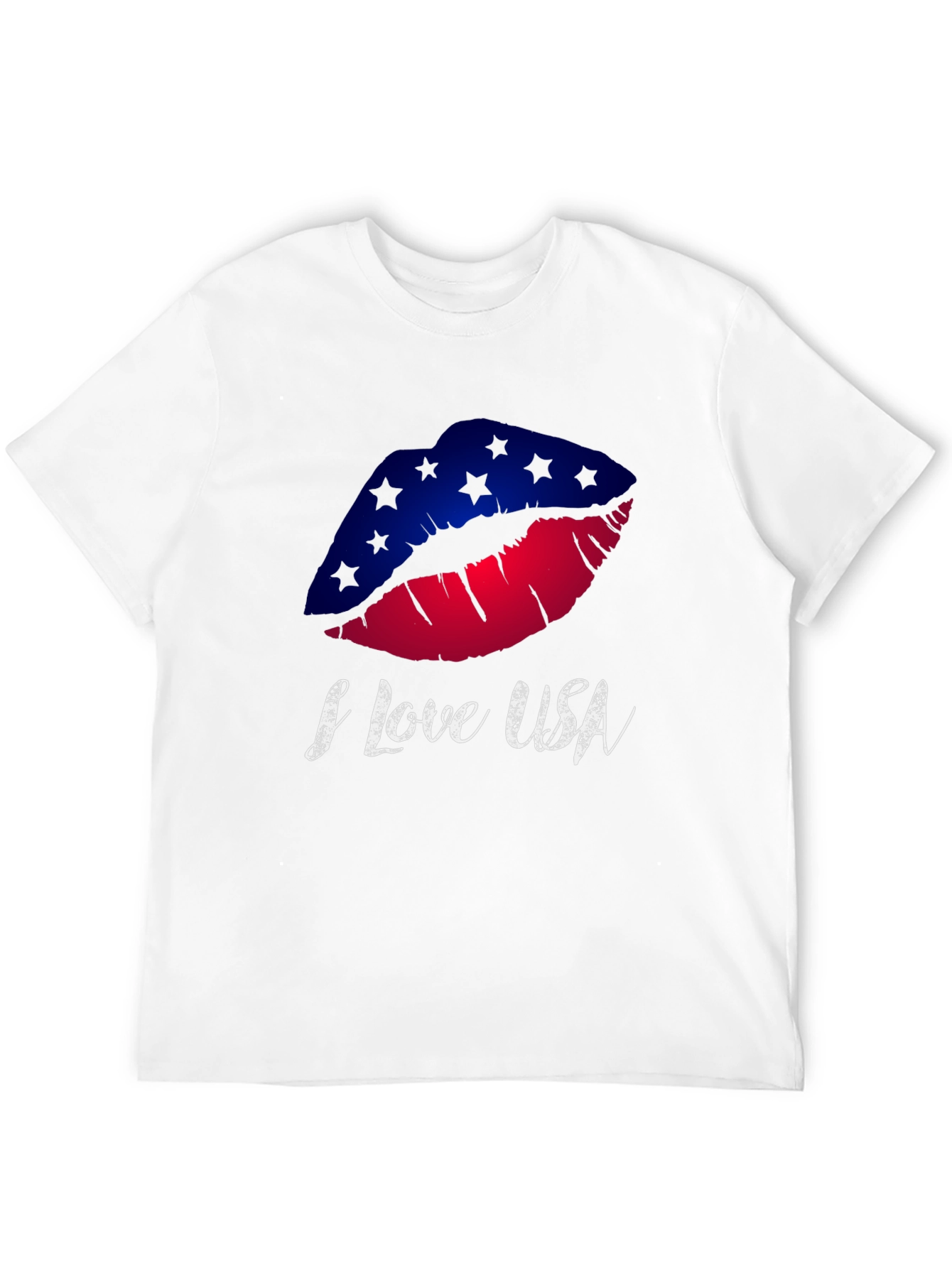 I Love USA Lips Graphic Tee
