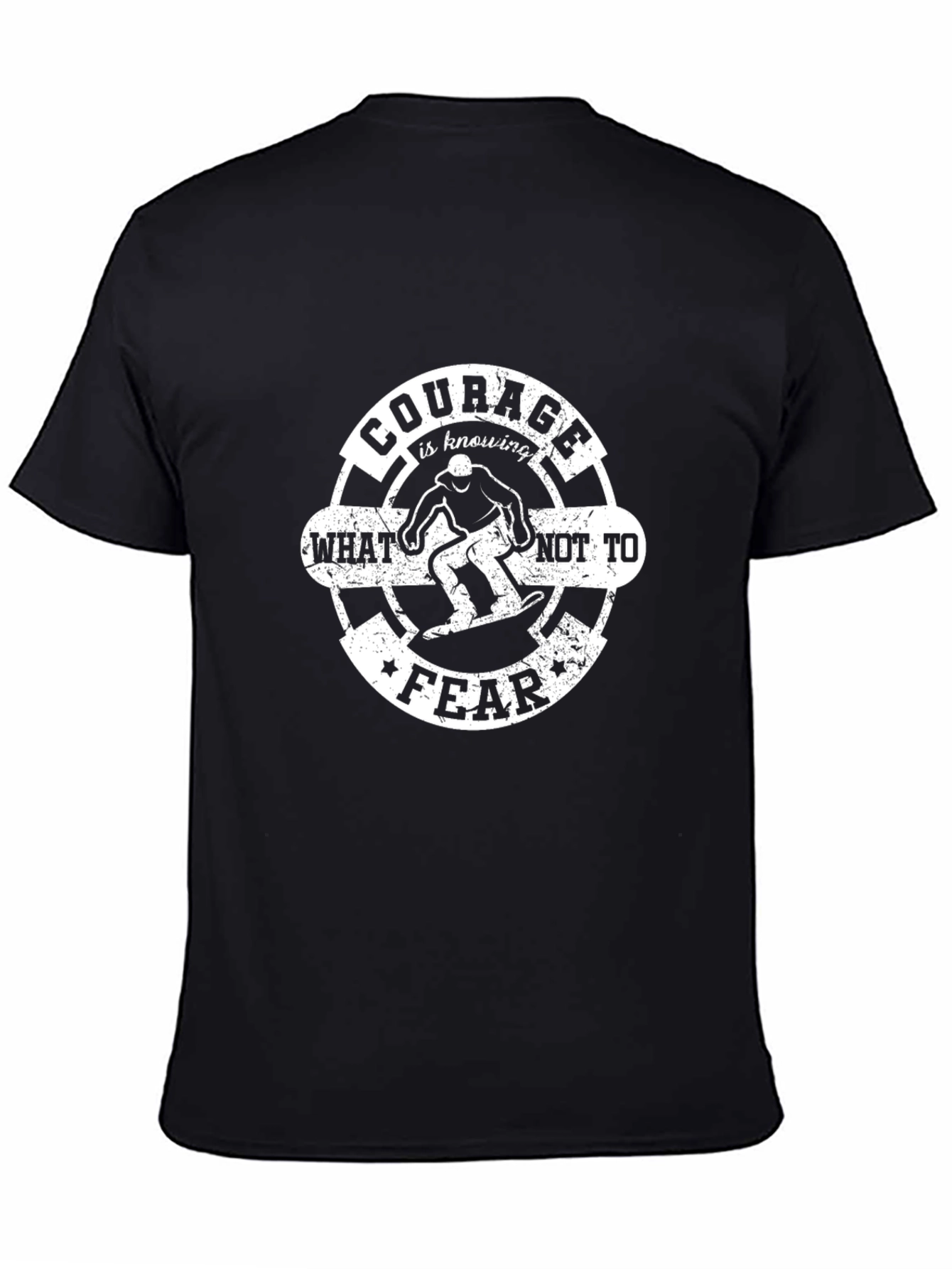 Courage Graphic T-Shirt - Black