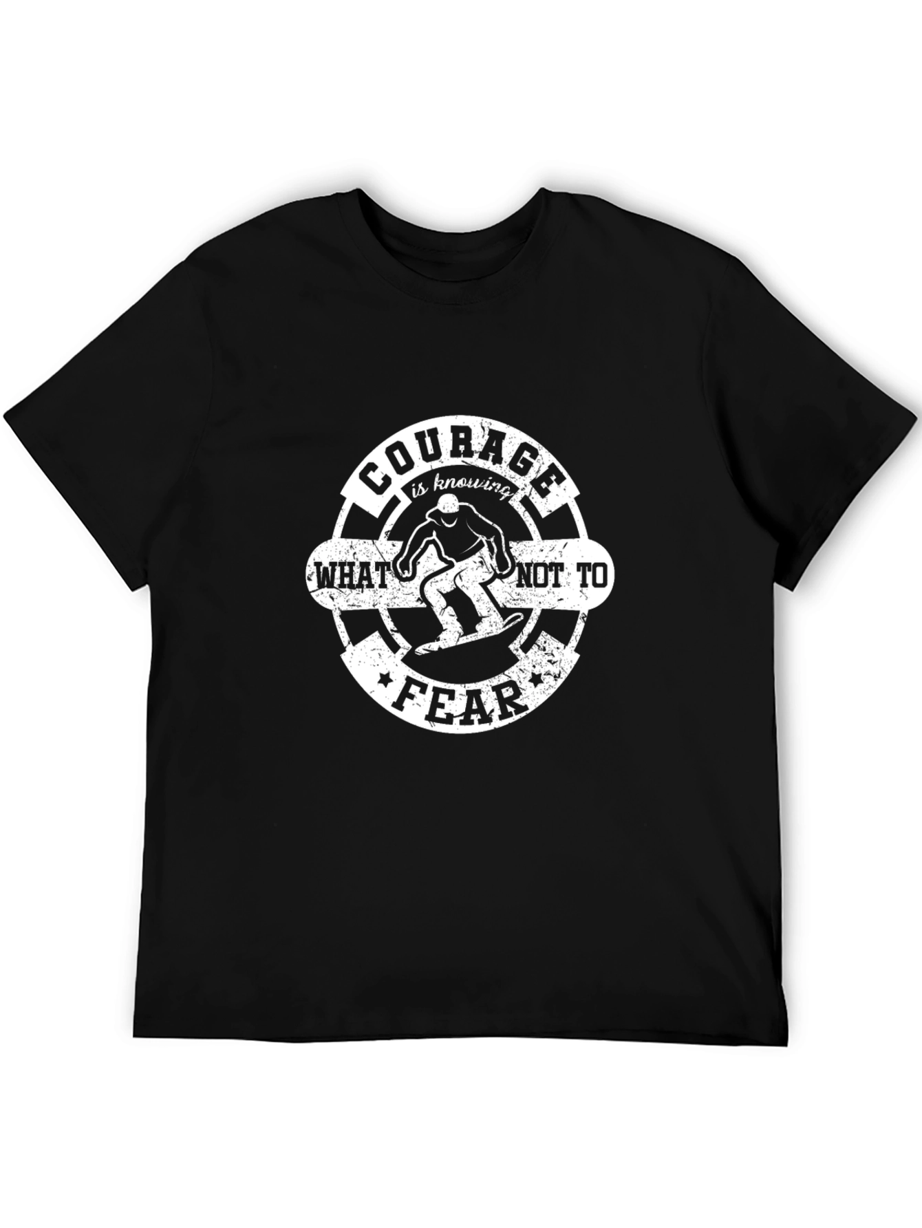Courage Graphic T-Shirt - Black