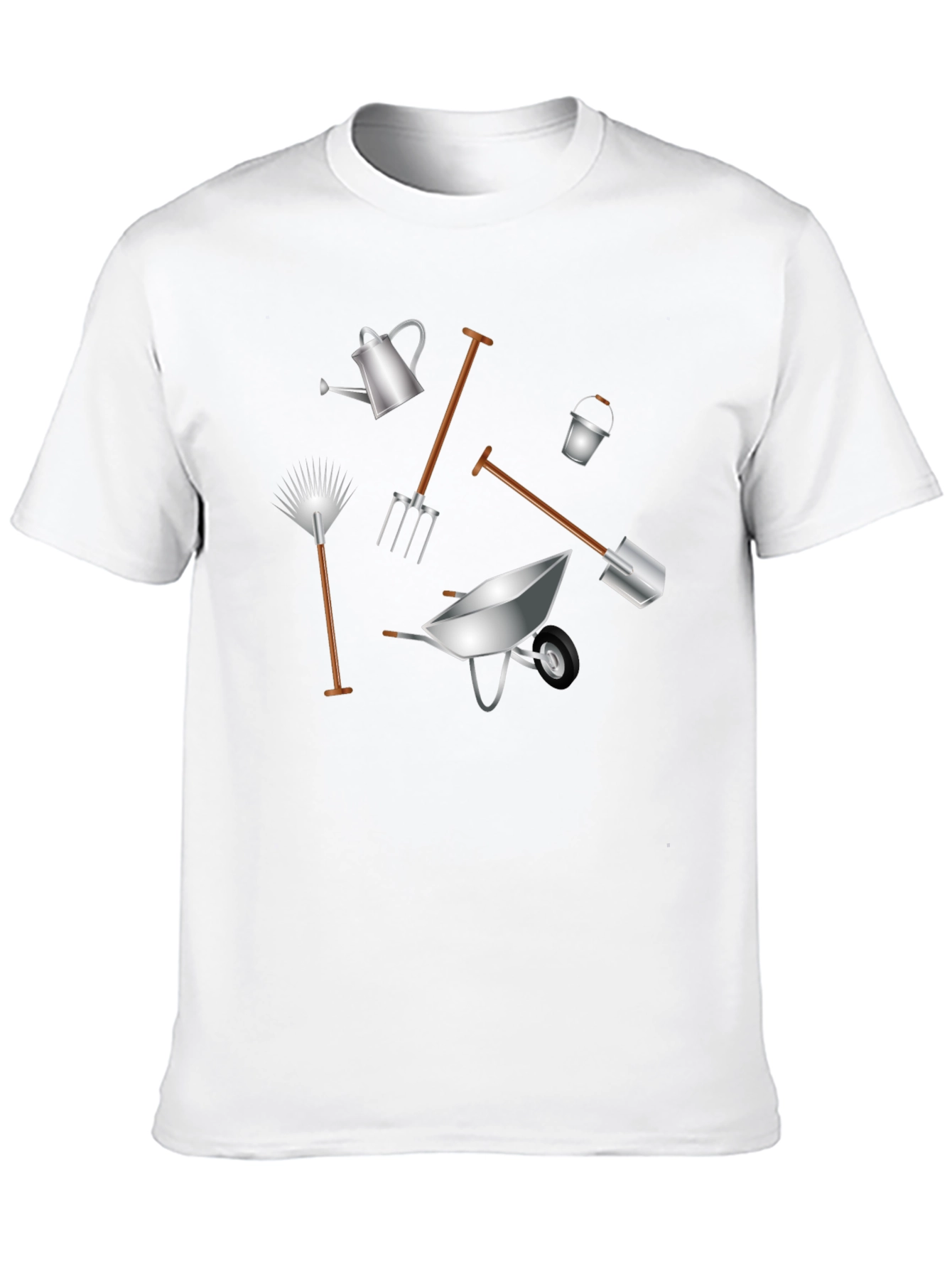 Gardening Tools Graphic T-Shirt