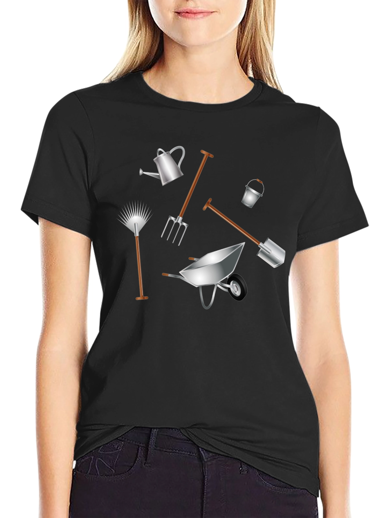 Gardening Tools Graphic T-Shirt