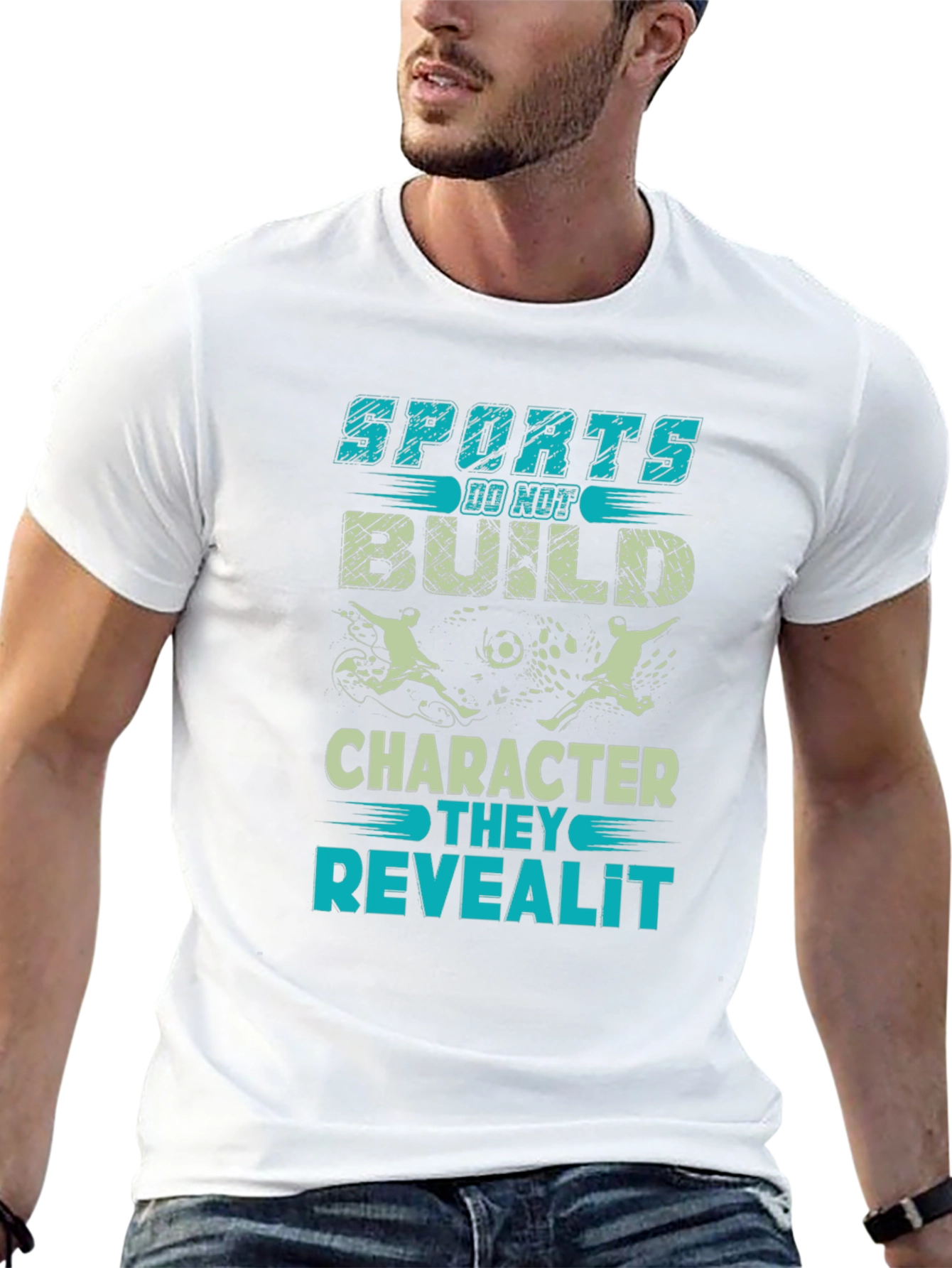 Sports Reveal Character Black Graphic Tee