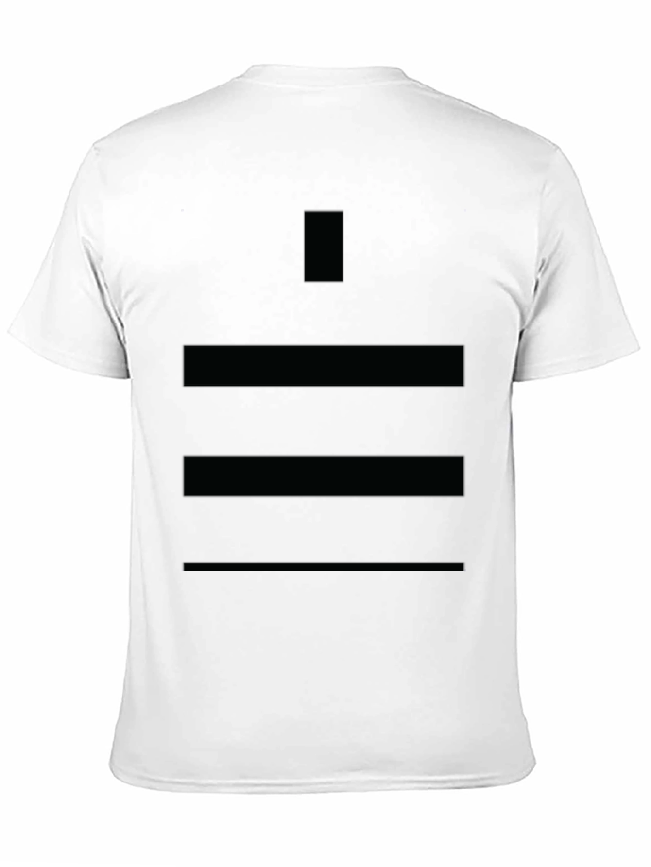 Stylish Mens Black T-Shirt with Geometric Design
