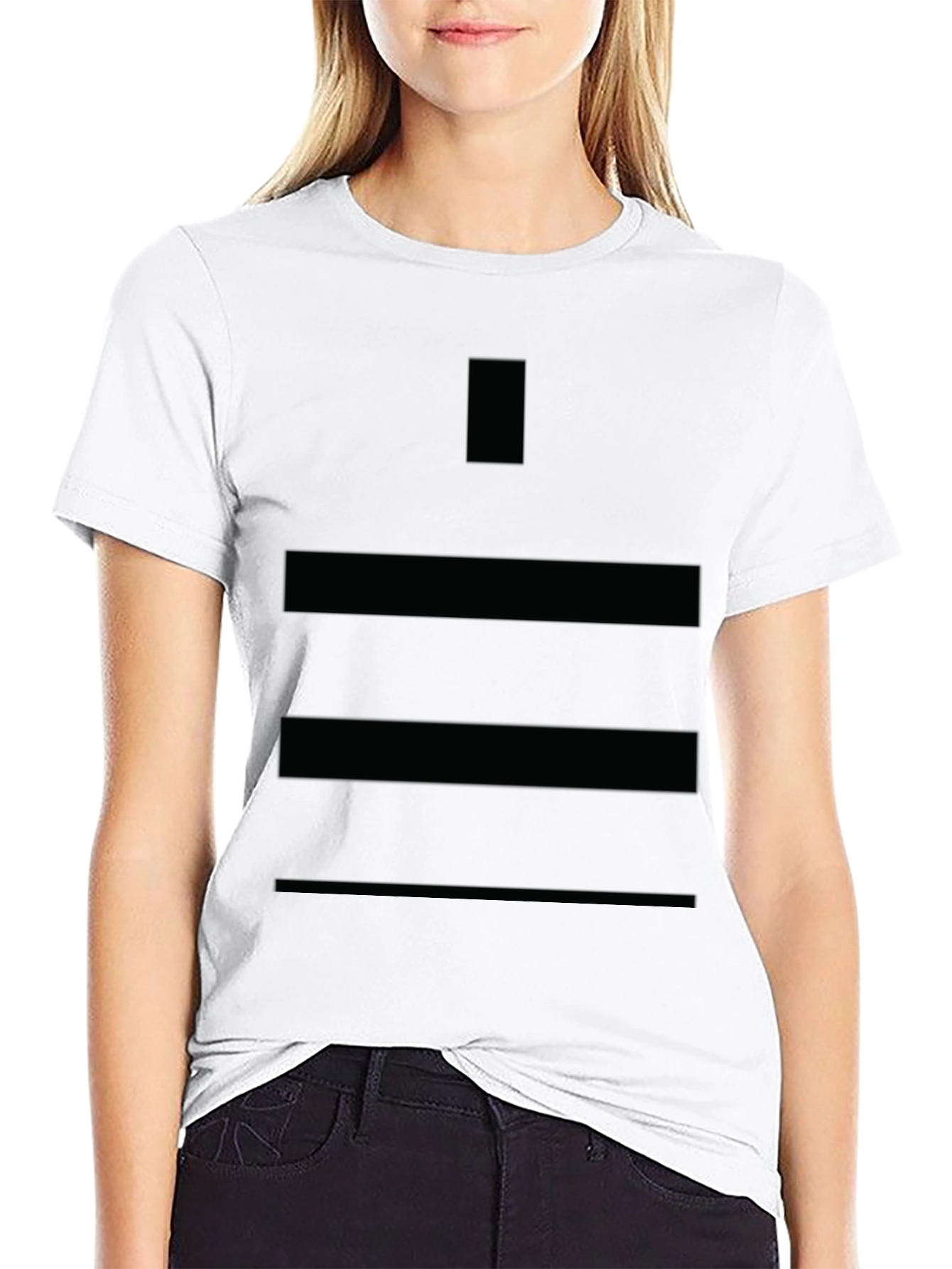 Stylish Mens Black T-Shirt with Geometric Design