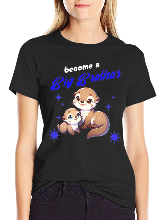 Big Brother Otter T-Shirt - Cute Animal Tee