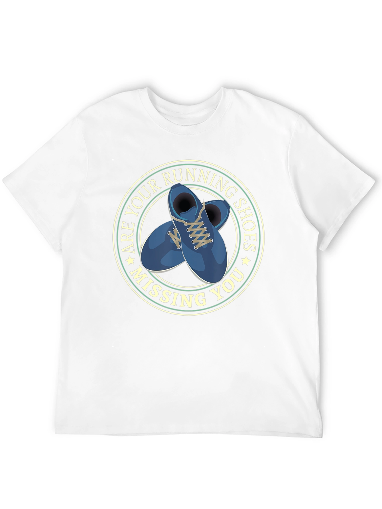 Running Shoes Missing You Black T-Shirt