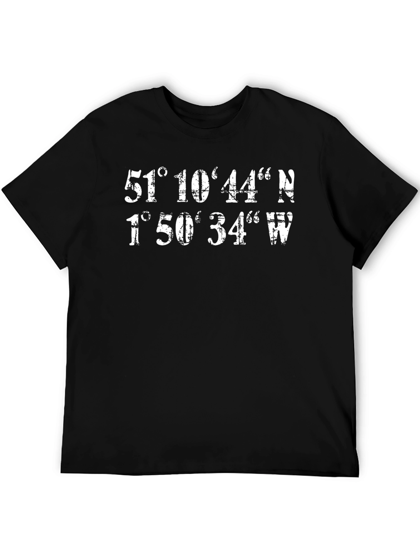 Coordinates Graphic Print Black T-Shirt