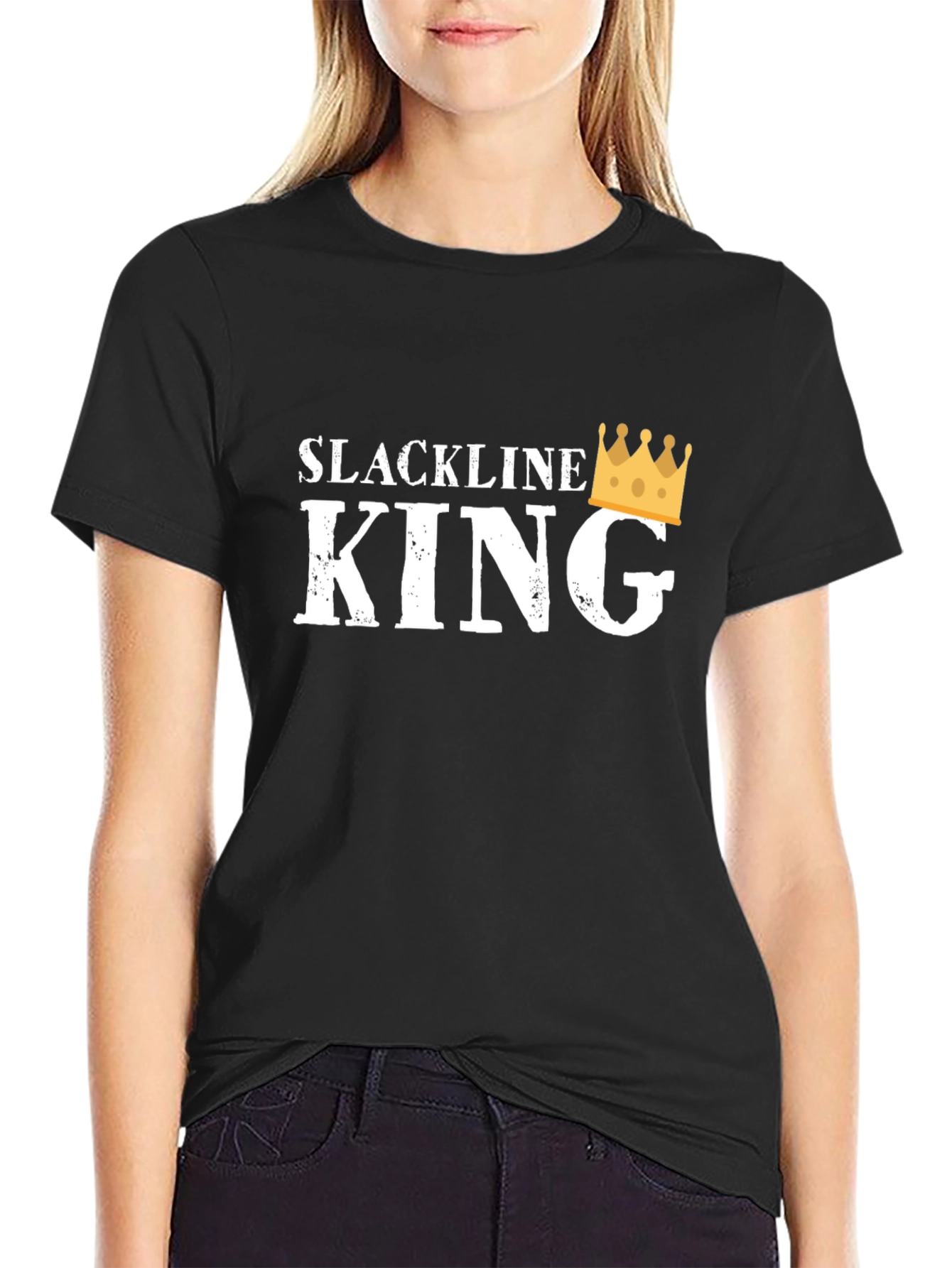 Slackline King Graphic T-Shirt - Black